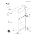 Whirlpool ET4CSKYKQ00 cabinet/literature diagram