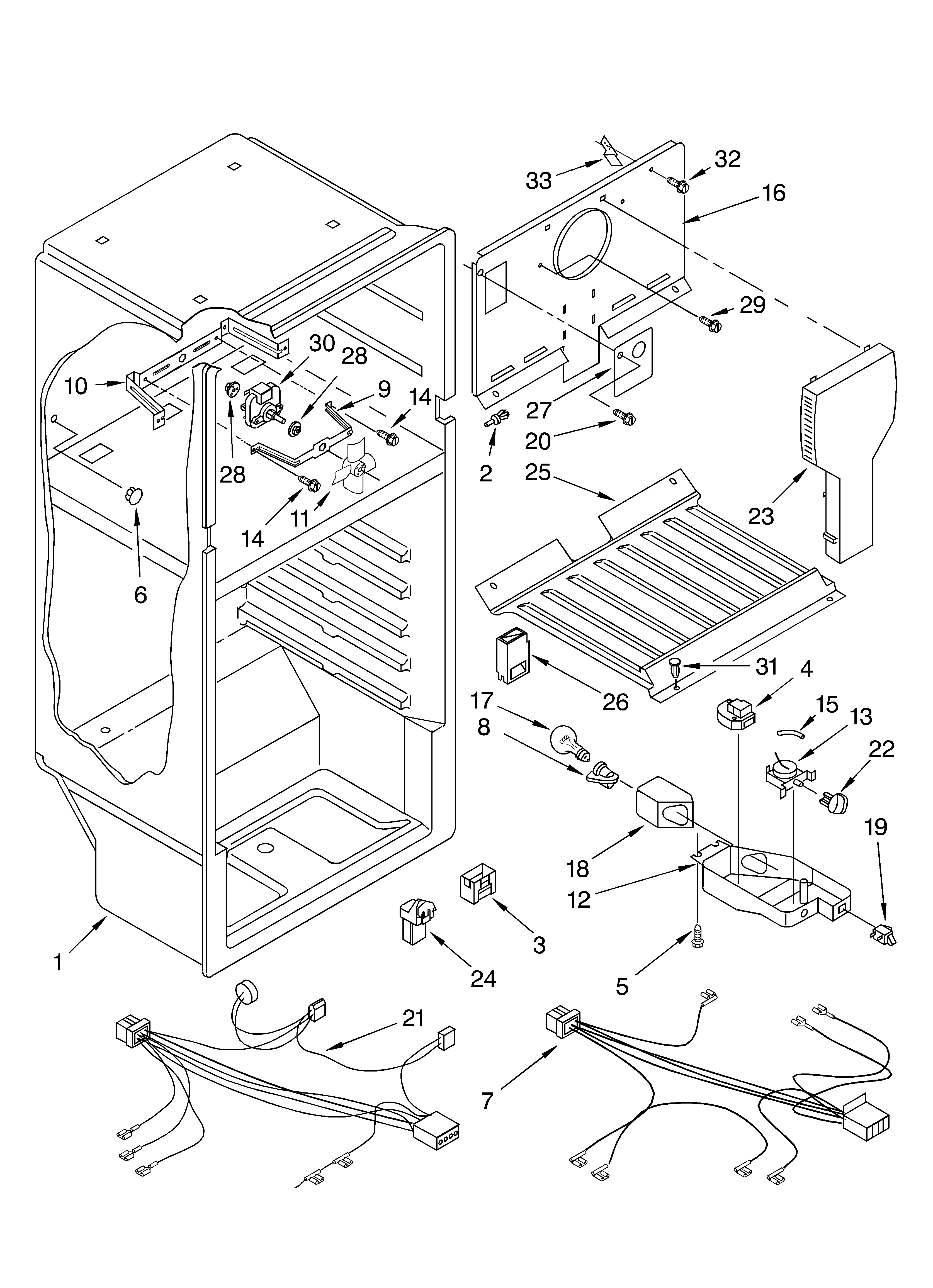 Whirlpool ET4CSKYKZ00 liner diagram