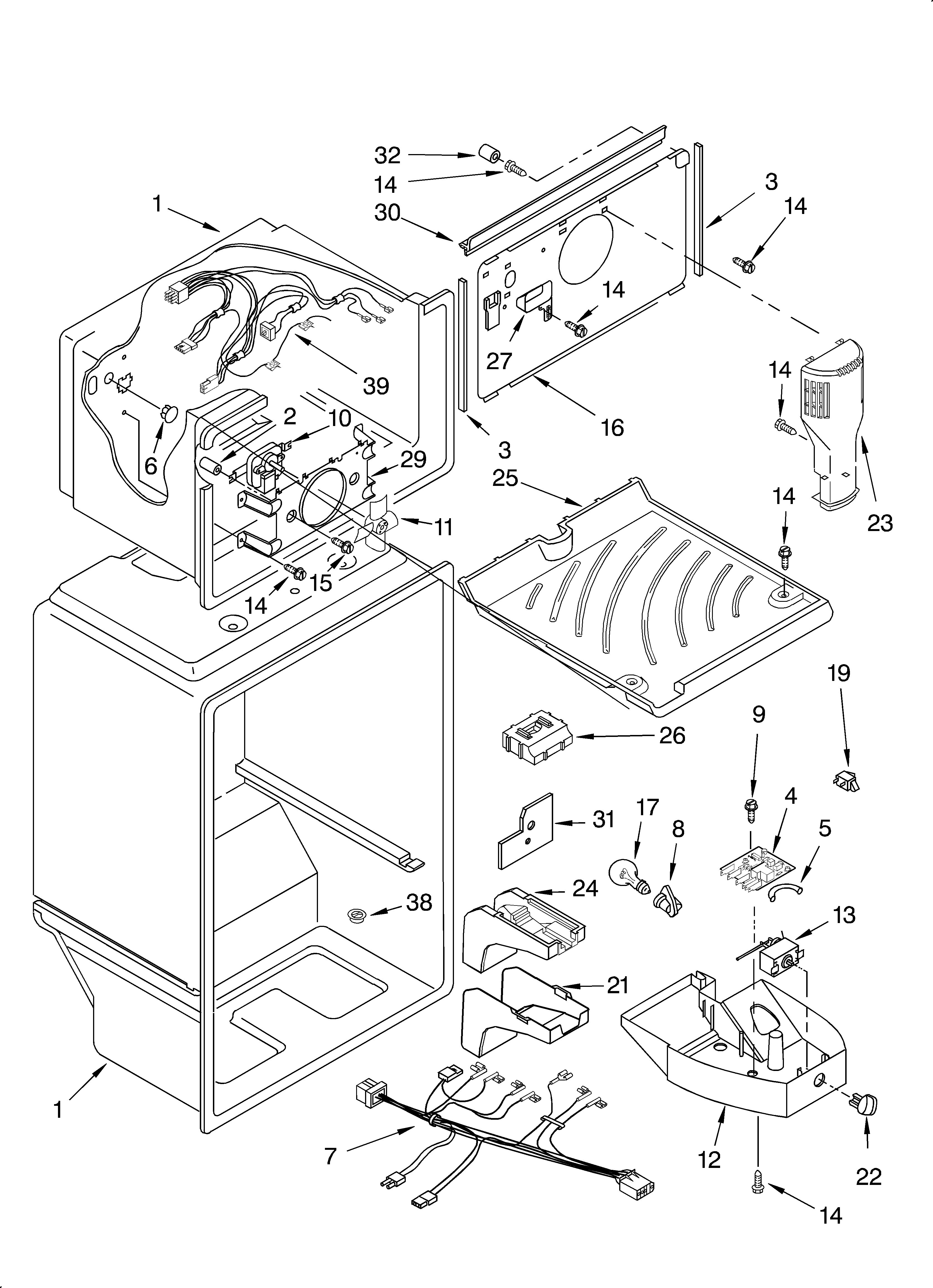 Estate TT18AKXKT00 liner diagram