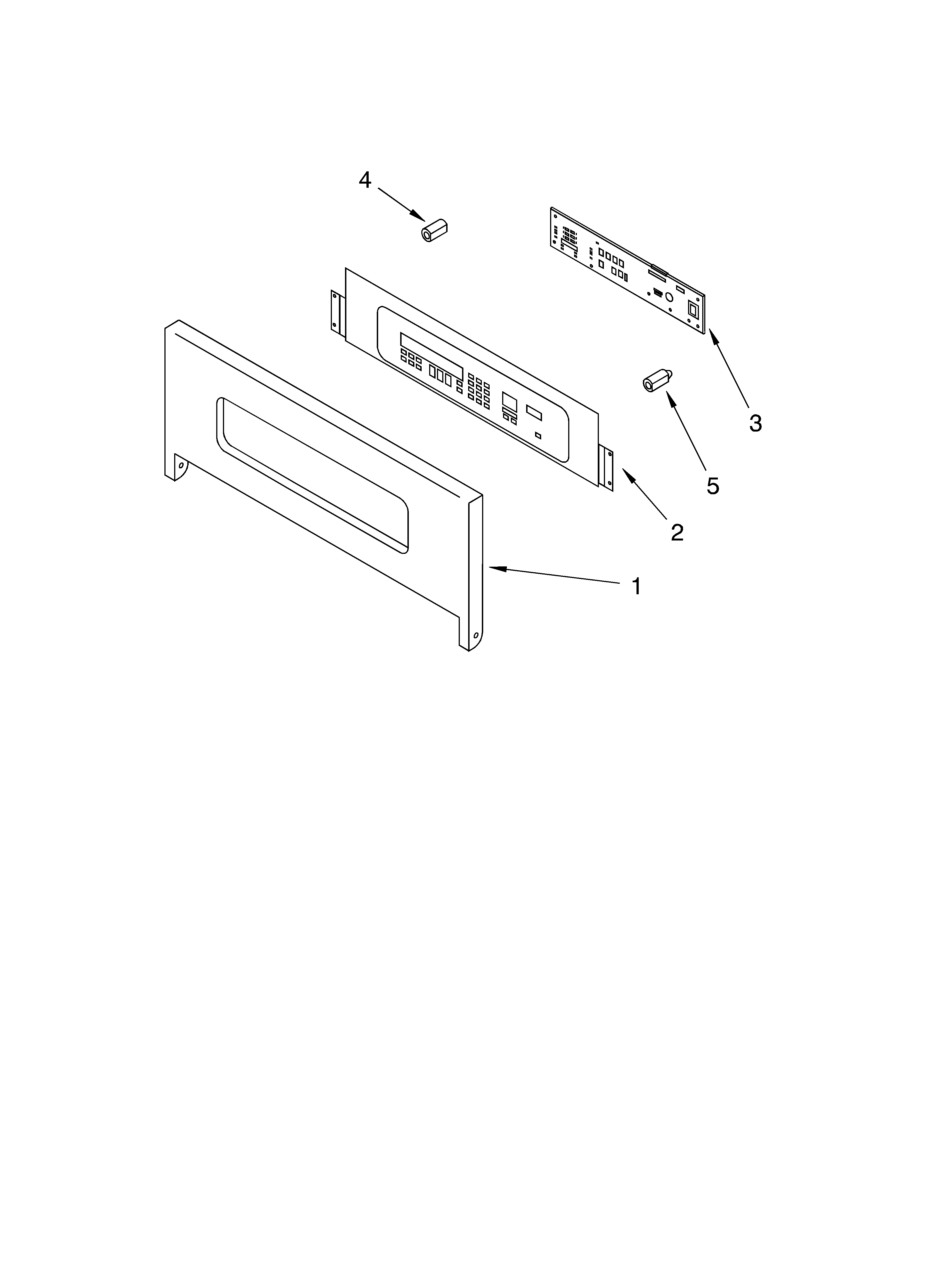 KitchenAid KEBC277KBT1 control panel diagram