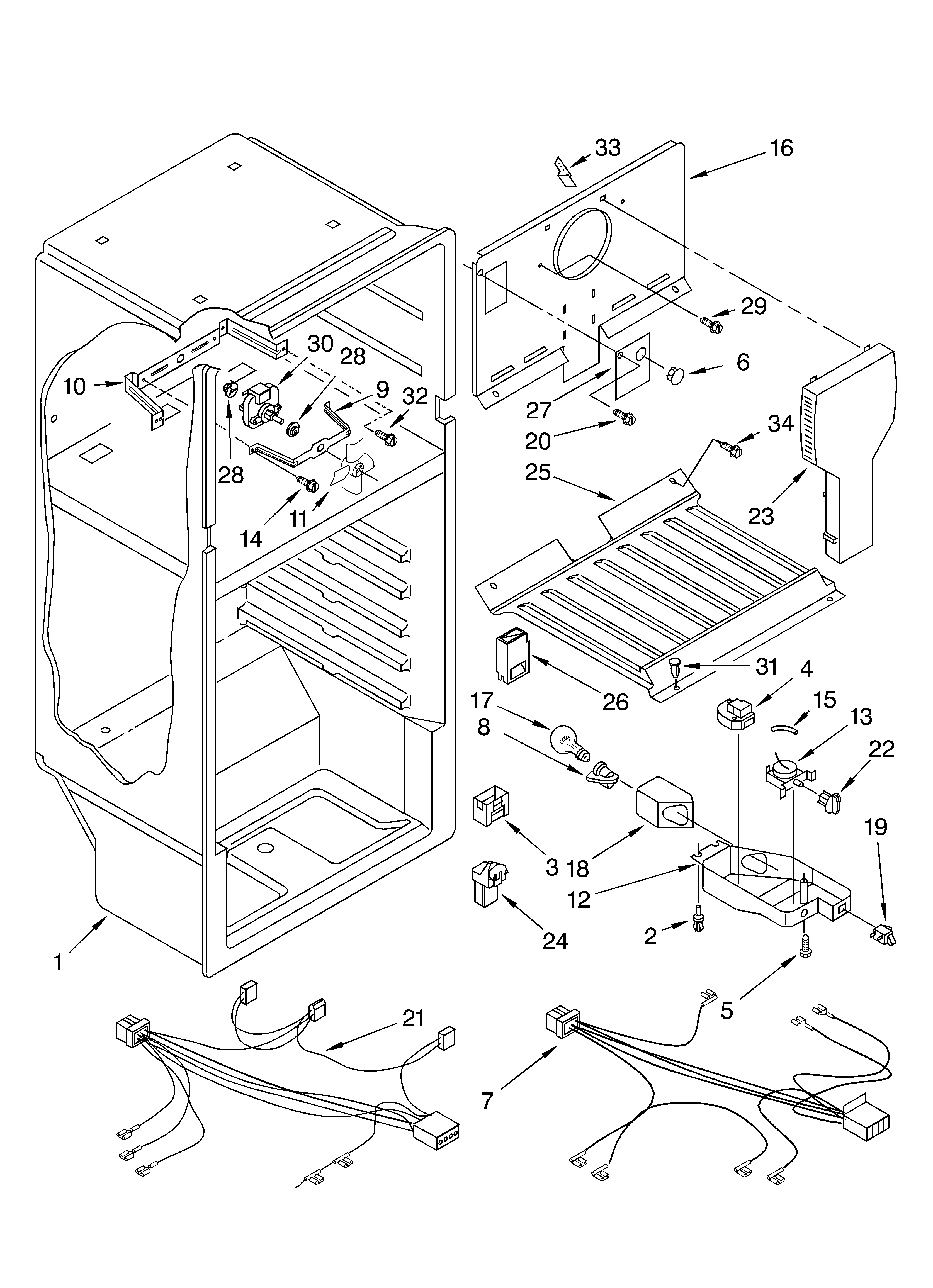 Whirlpool ET6WSKYKQ00 liner diagram