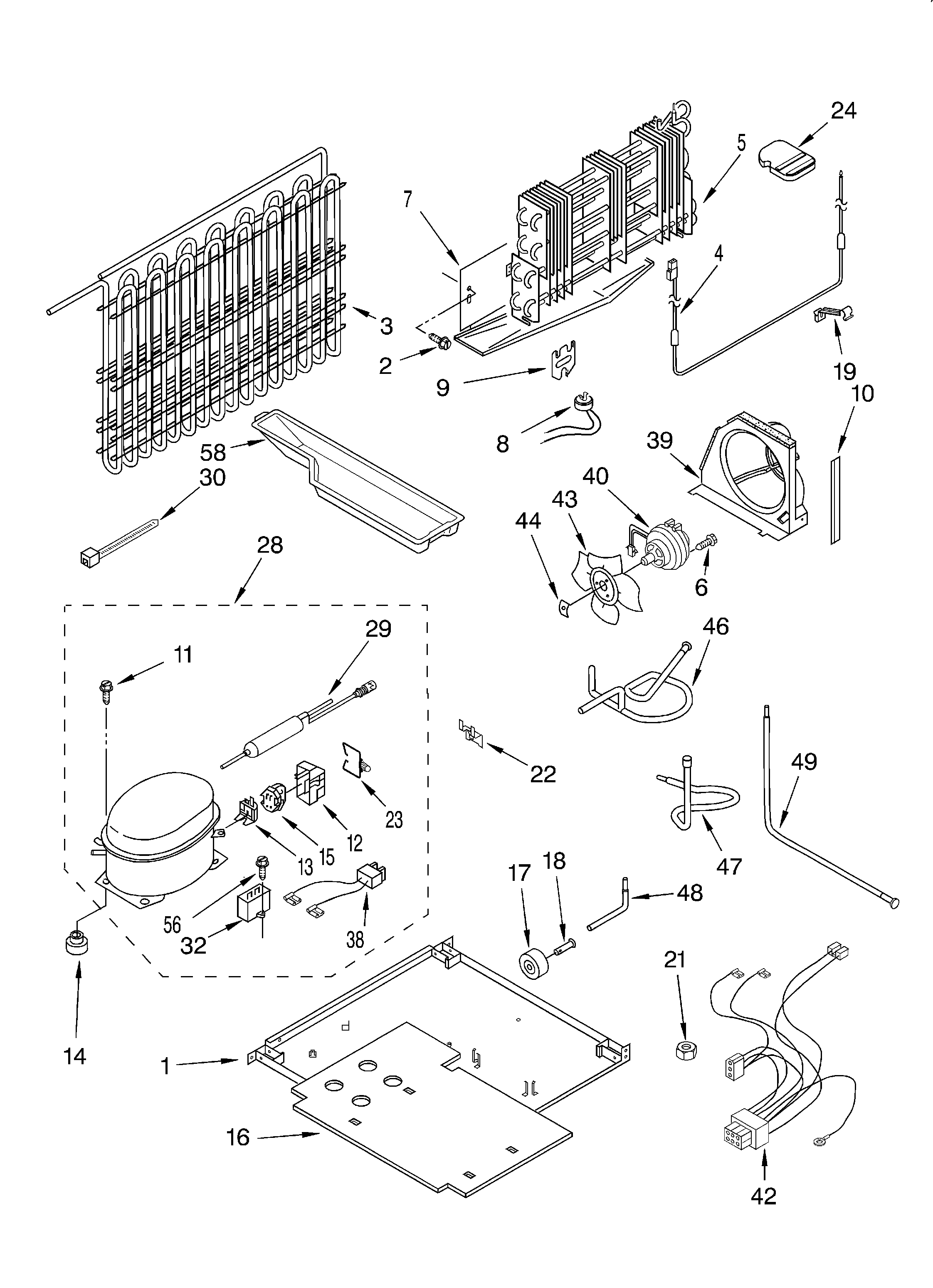 Bauknecht 3XKVN490F00 unit diagram