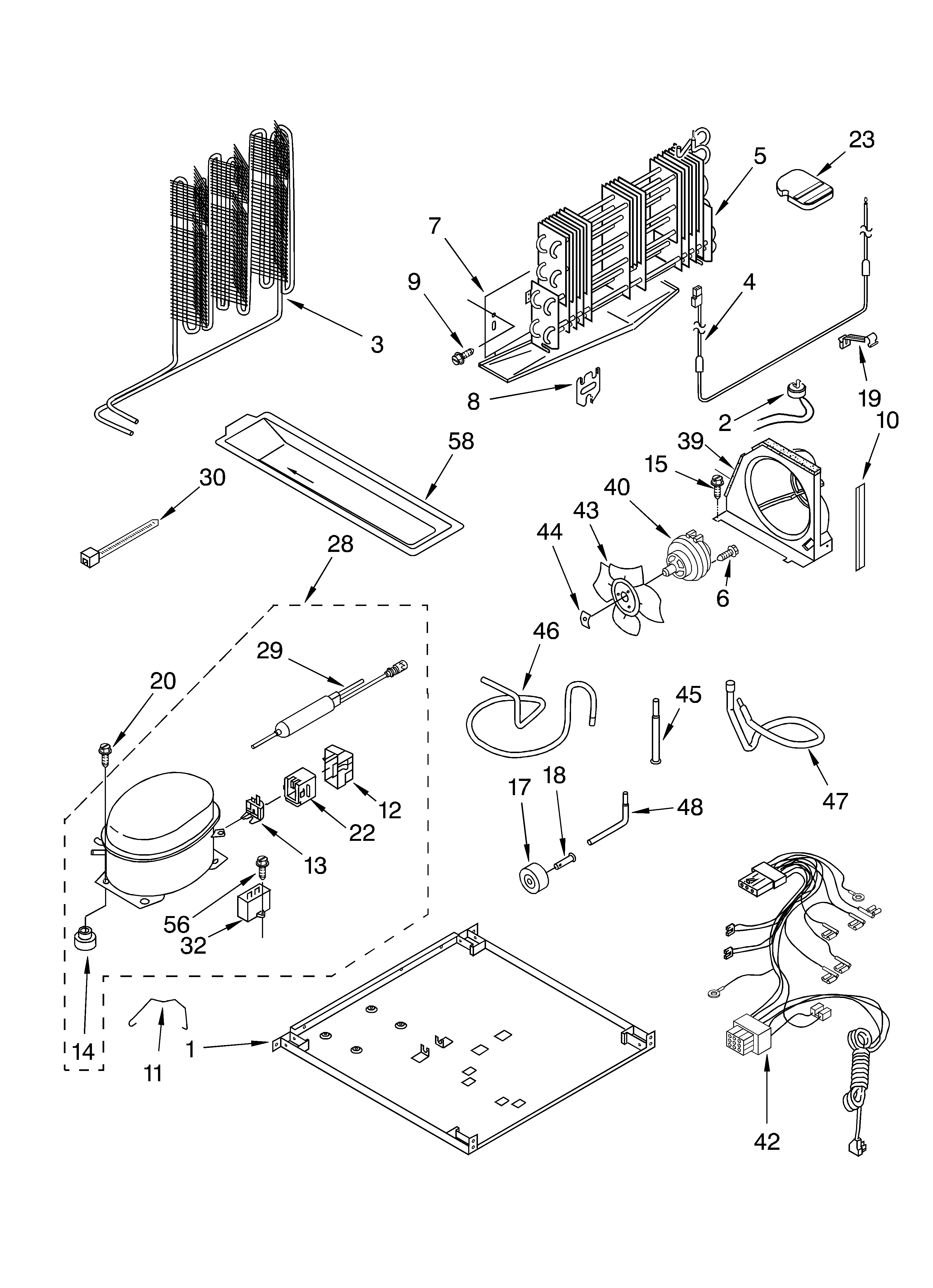 KitchenAid KTRS19ELWH00 unit diagram