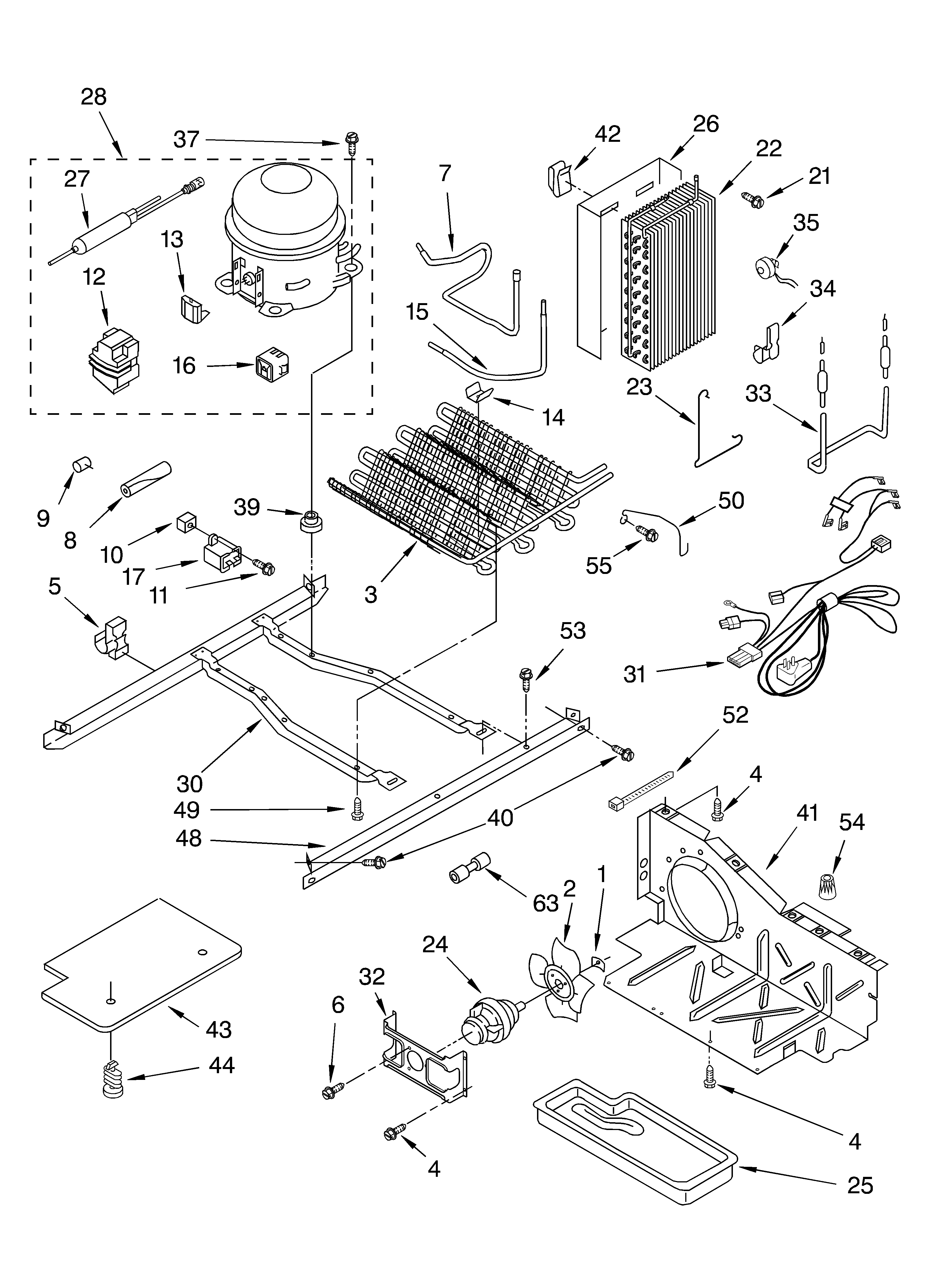 Whirlpool GD5SHGXLB00 unit diagram