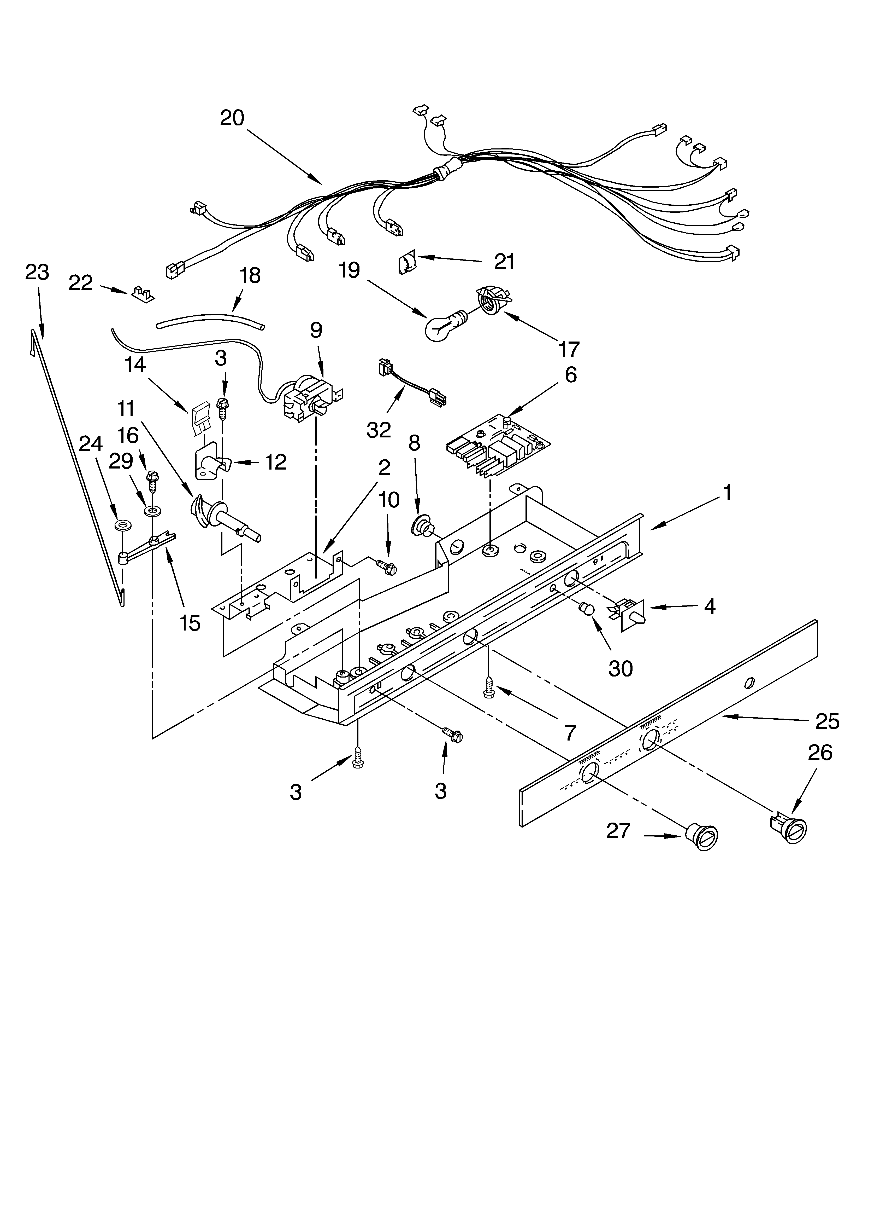Whirlpool GD5SHGXLB00 control diagram