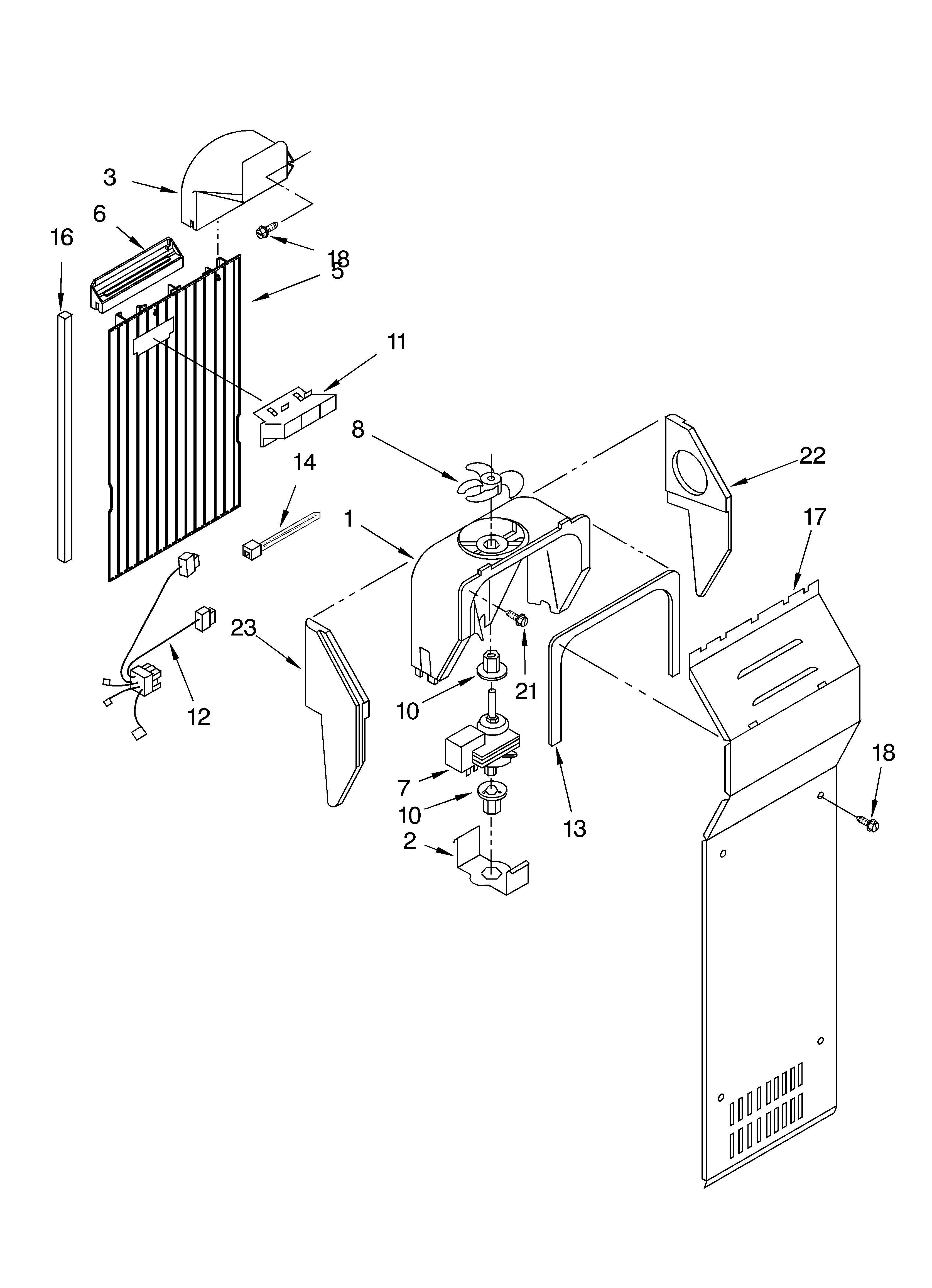 Whirlpool GS2SHGXLS00 air flow diagram