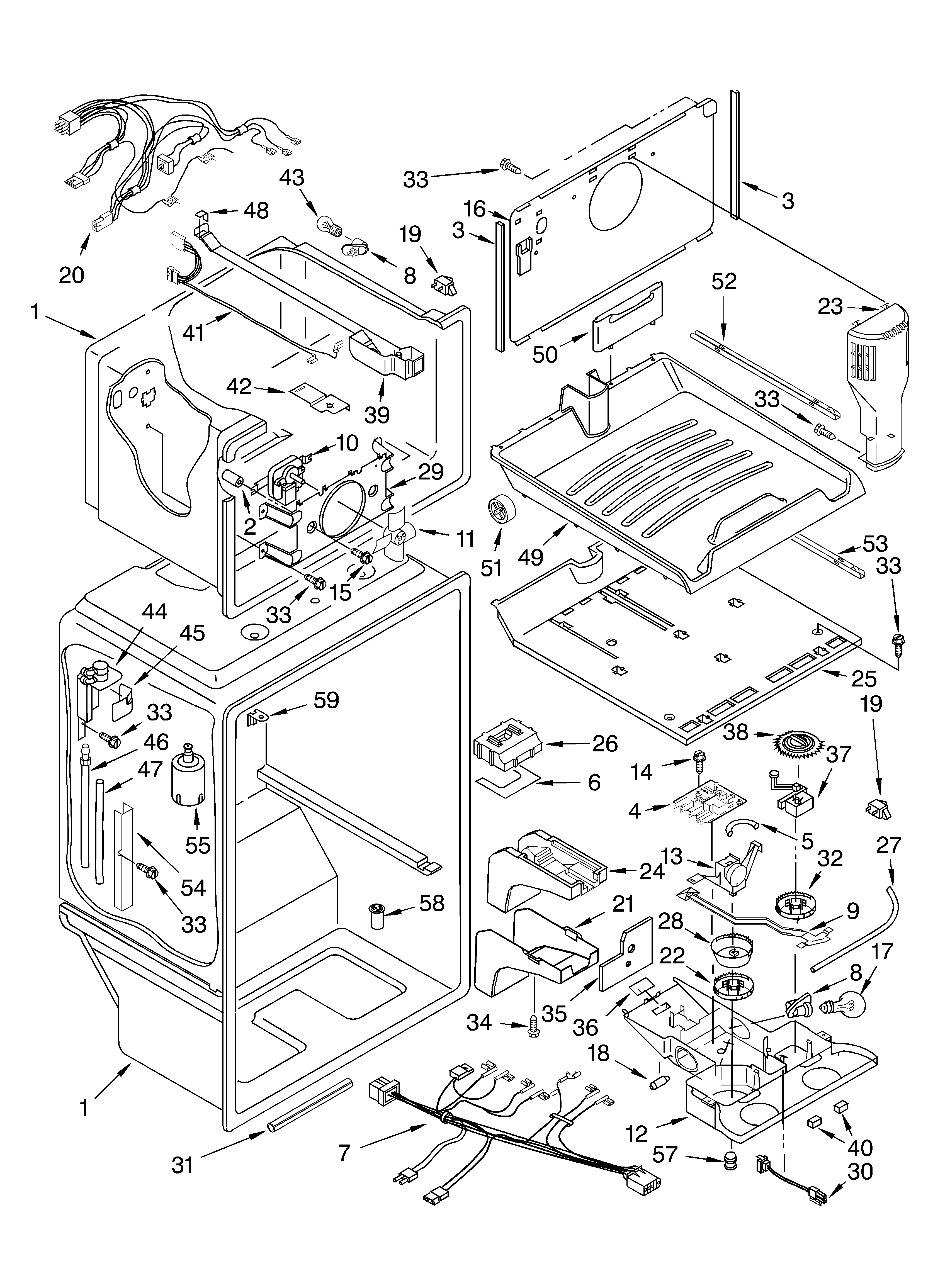 KitchenAid KTLA22ELSS00 liner diagram