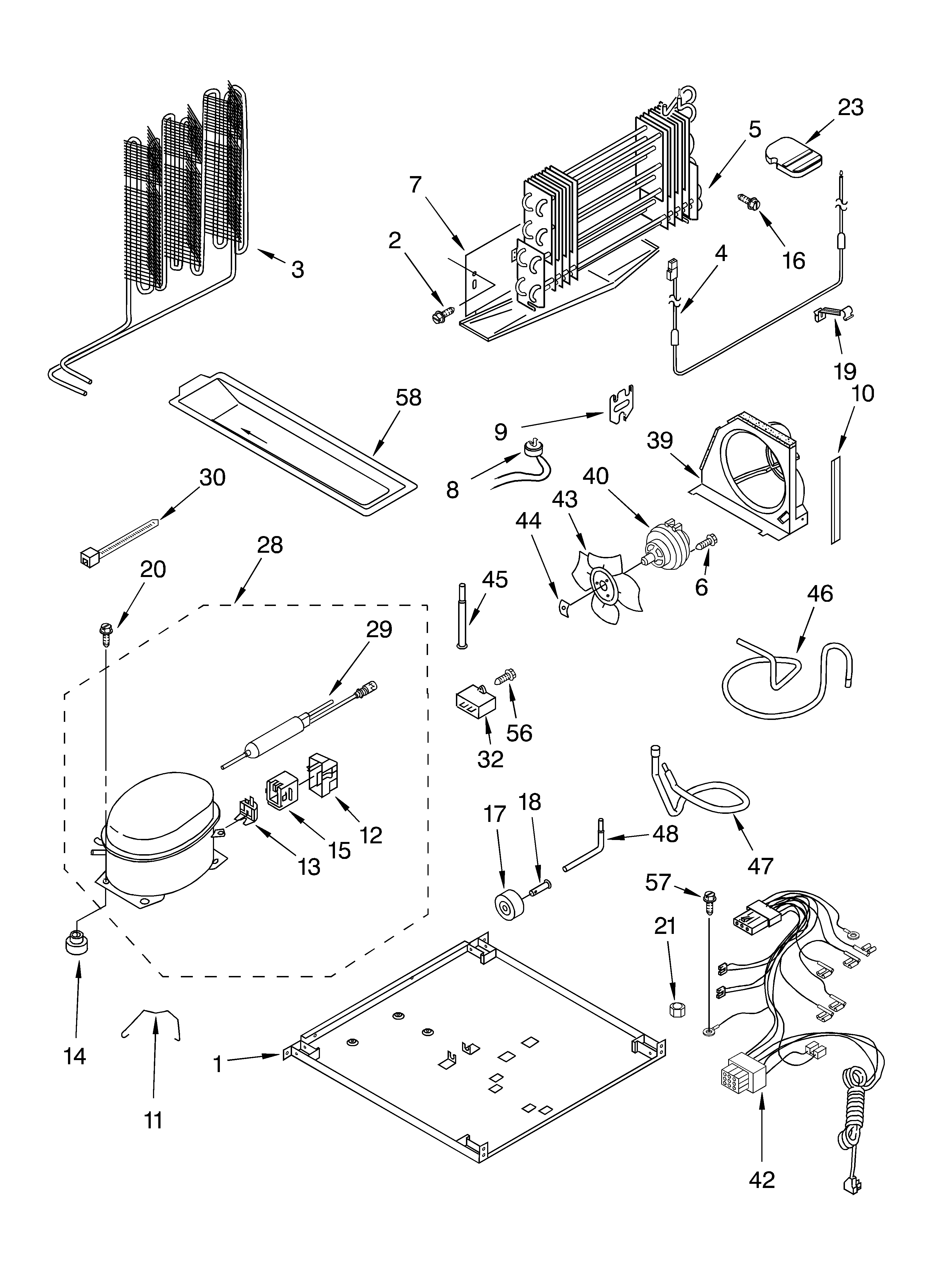 Roper RT21LMXKT01 unit diagram