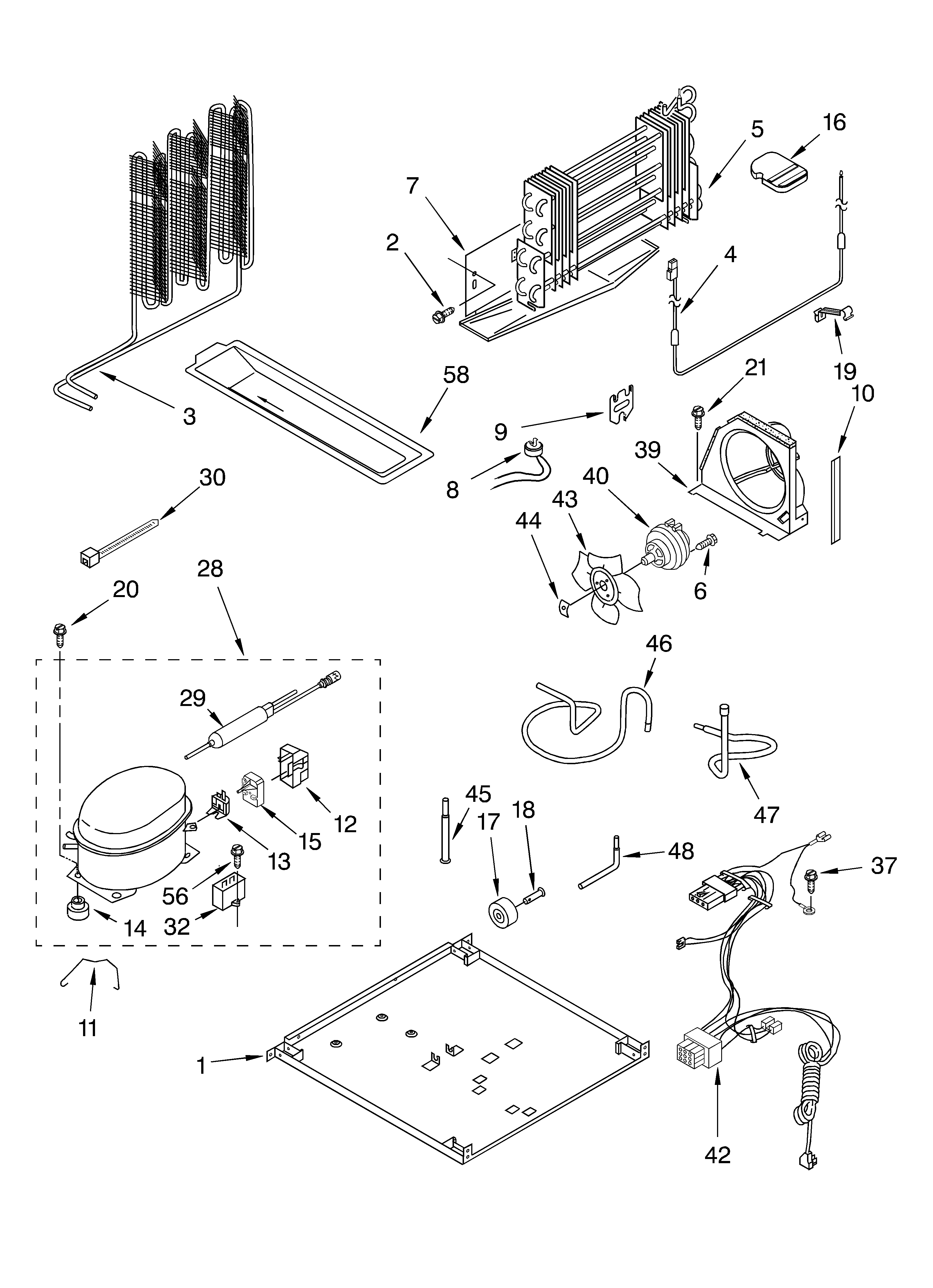 Whirlpool ET1FTEXLT00 unit diagram