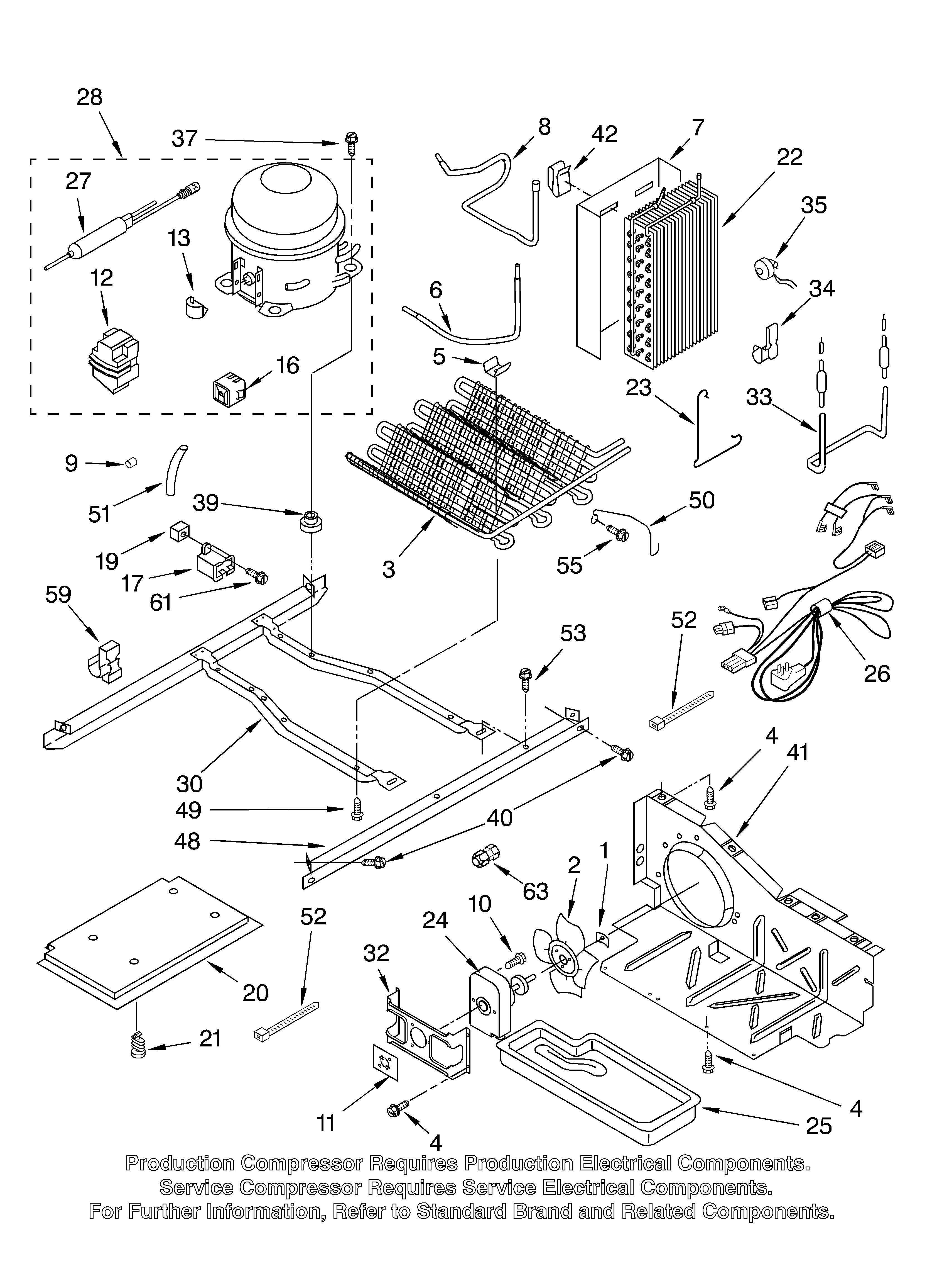 KitchenAid KSRS27ILWH00 unit diagram
