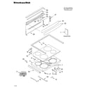 KitchenAid KERC607HBS8 cooktop/literature diagram