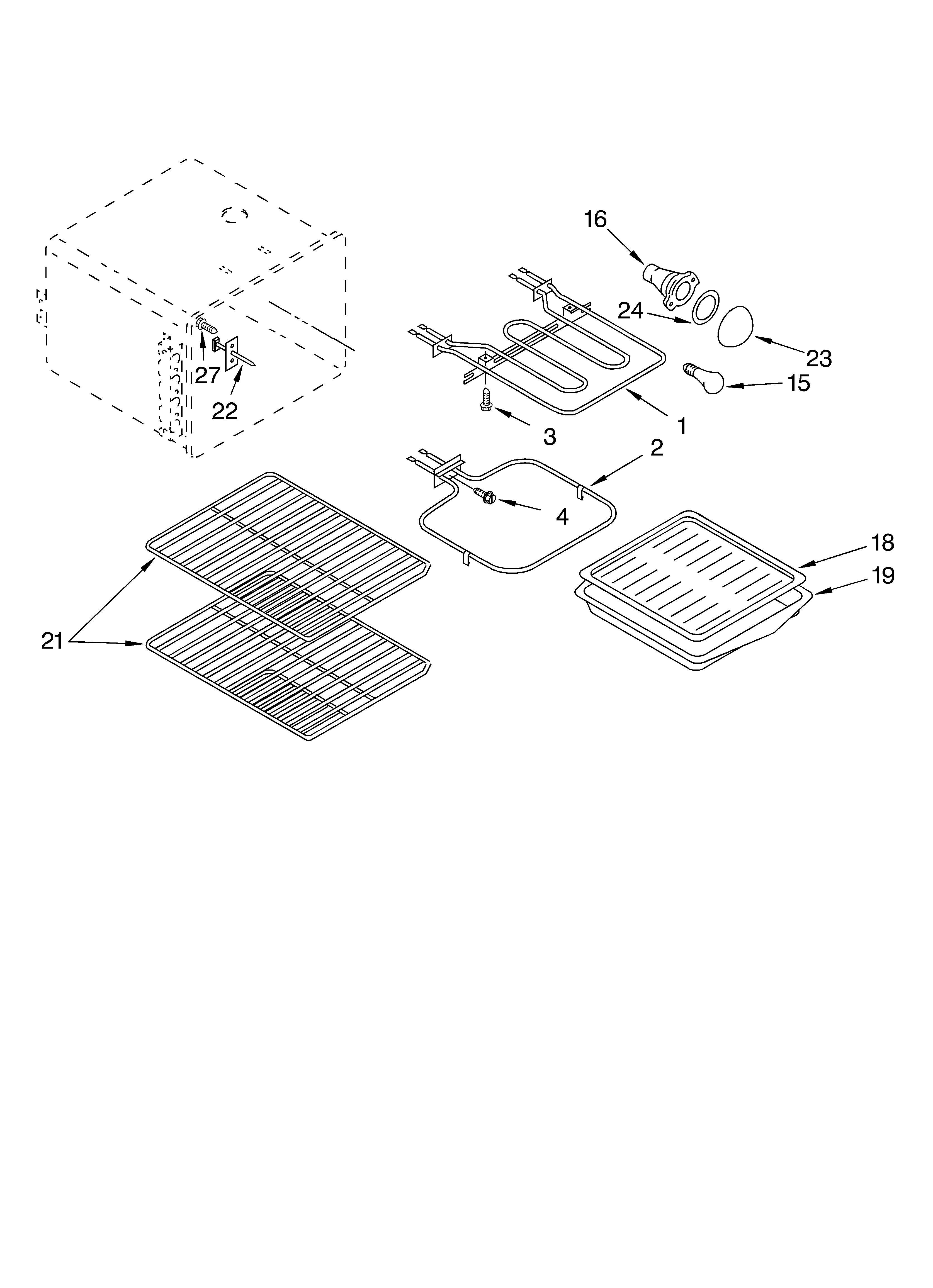 KitchenAid KESC300HBL8 oven diagram