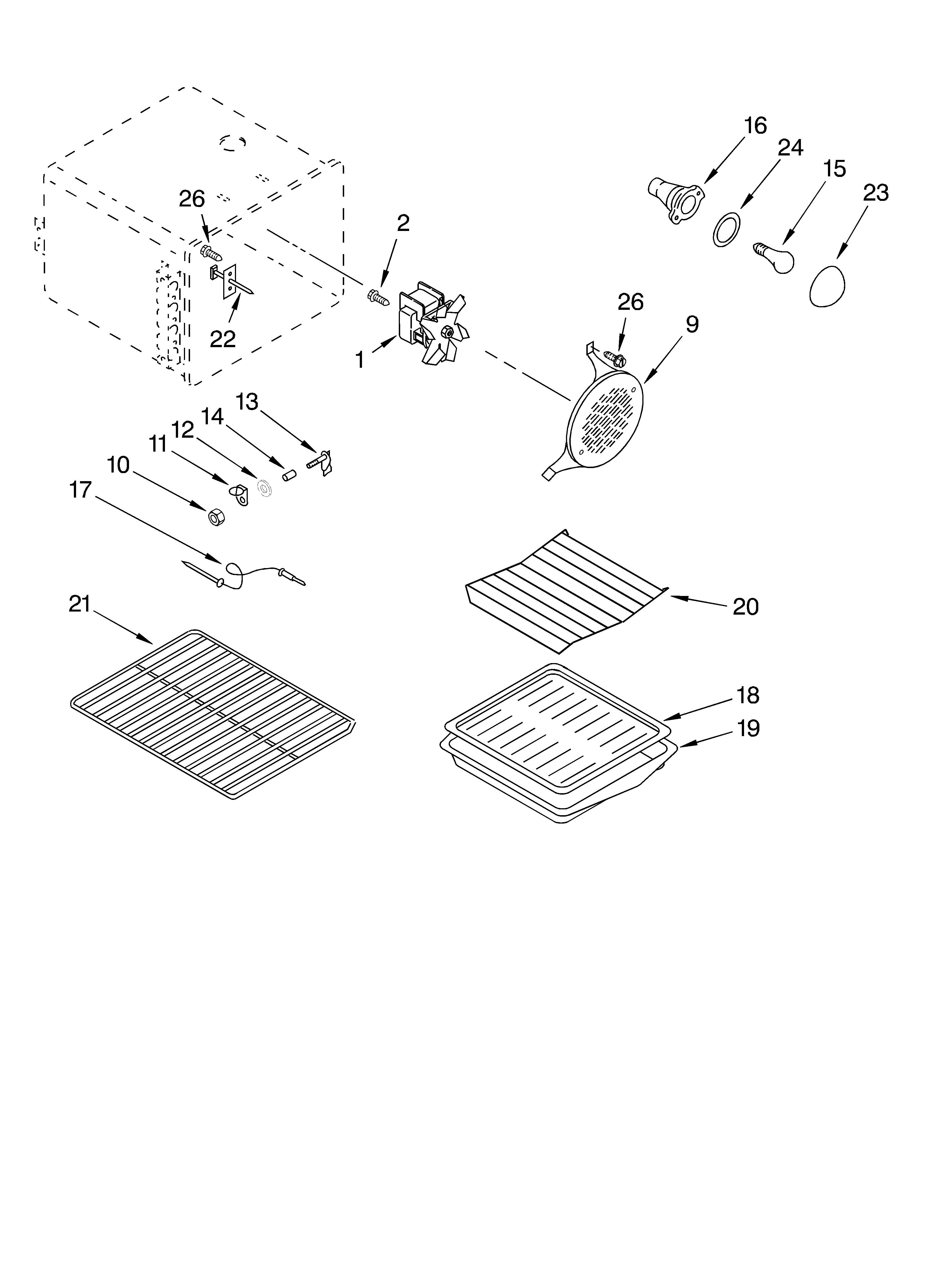 KitchenAid KGST307HBL8 oven diagram