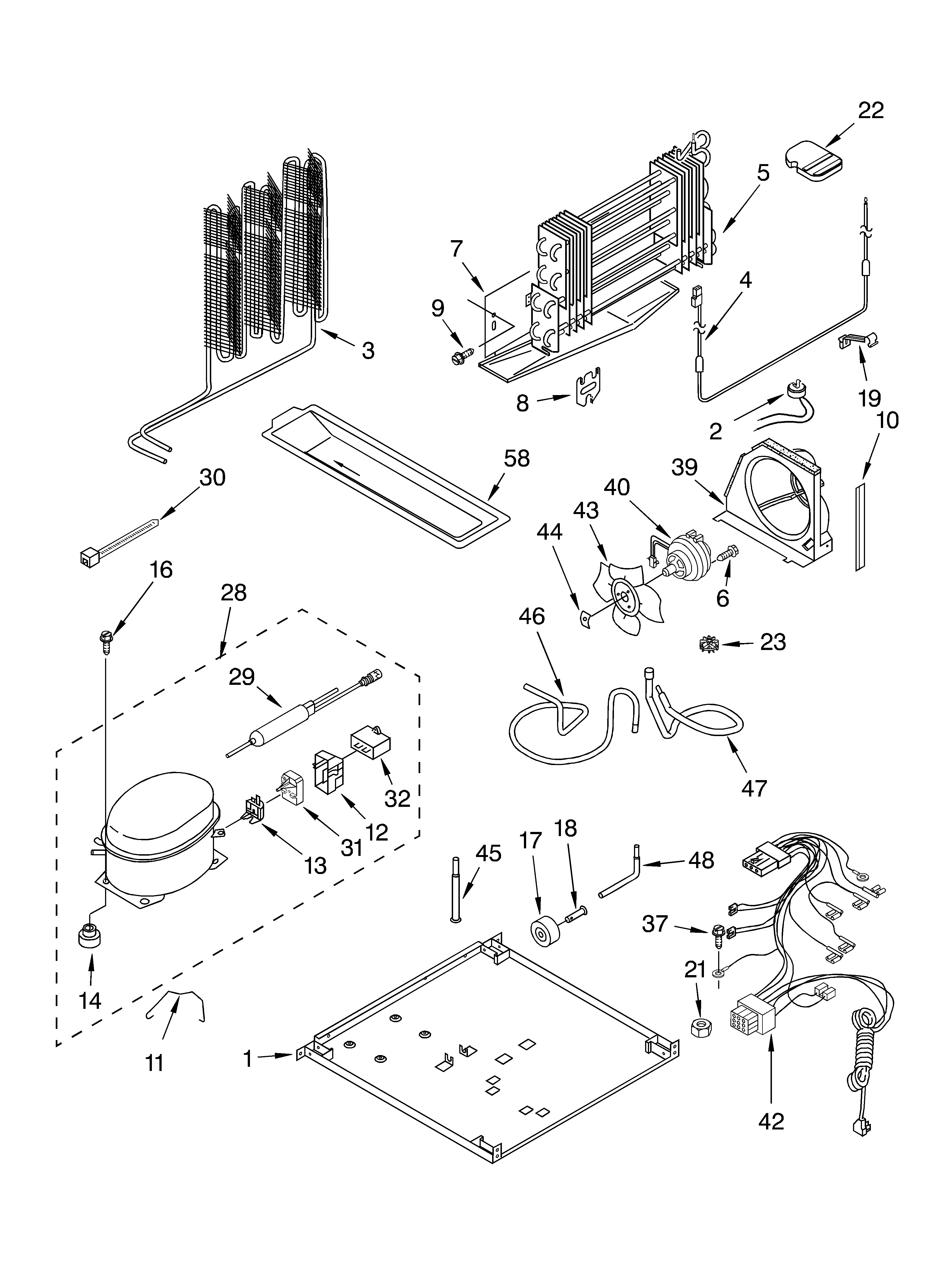 KitchenAid KTRP21KLBT01 unit diagram