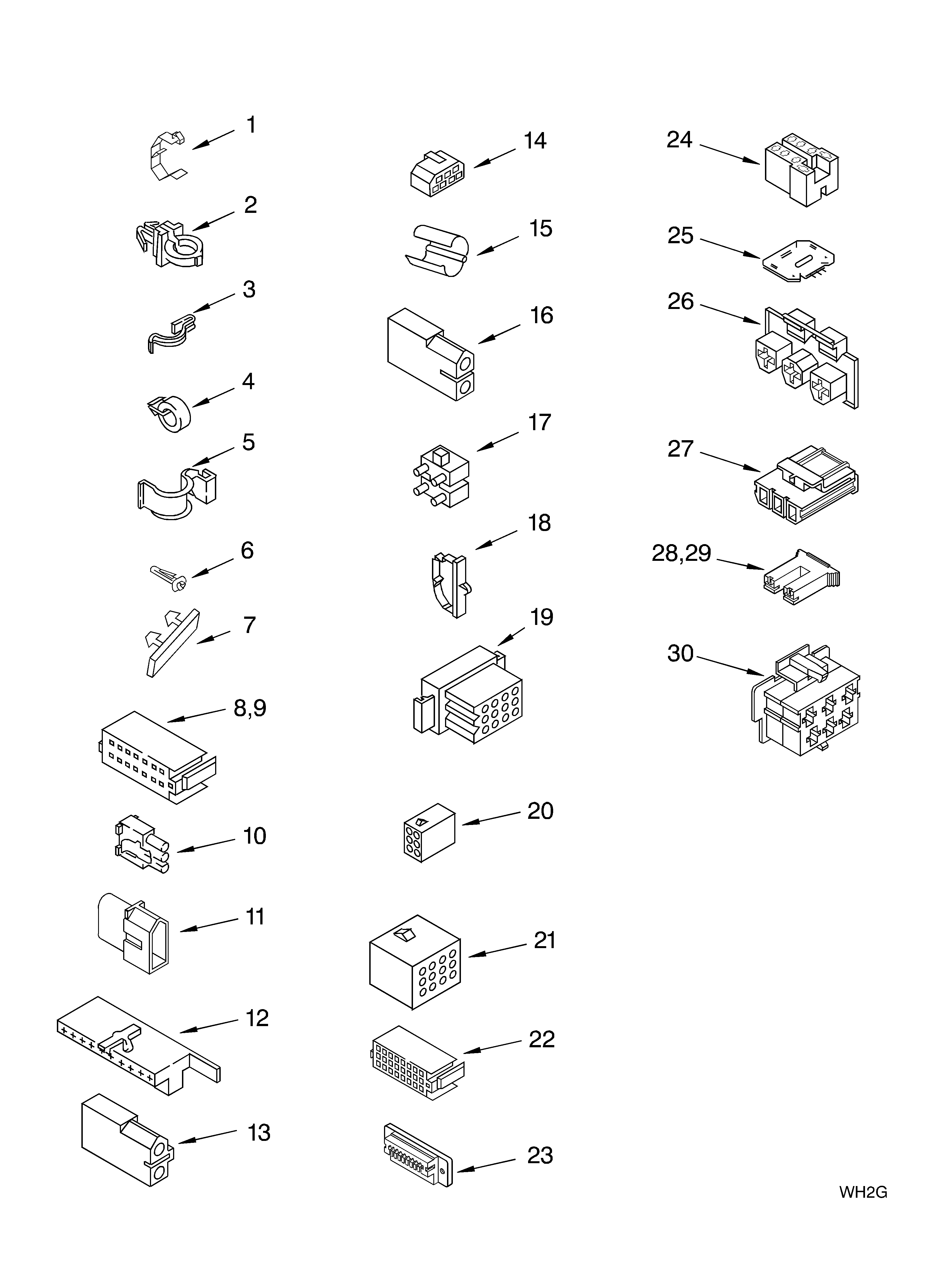 Whirlpool CAP2761KQ0 wiring harness diagram