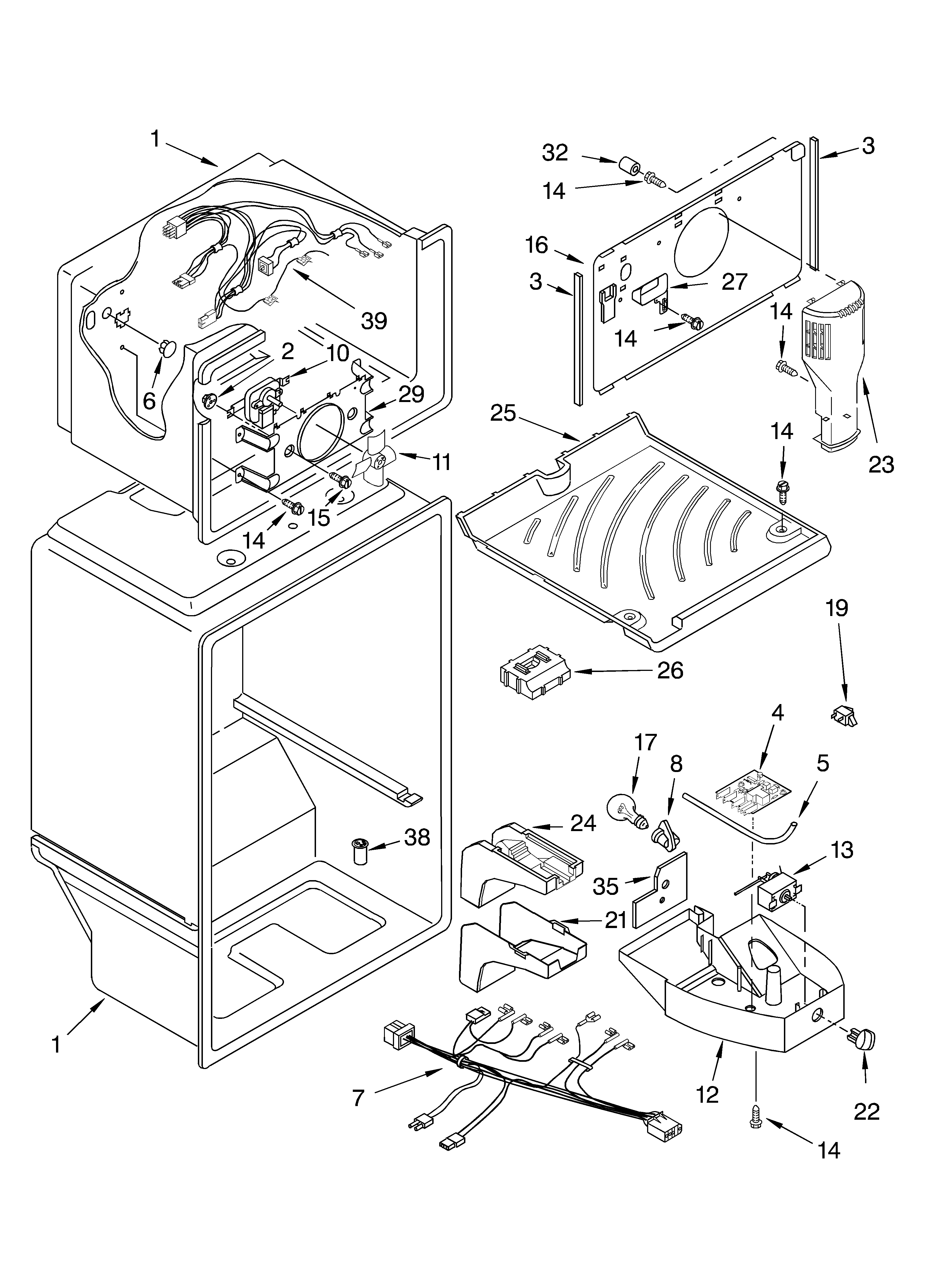 Roper RT21SKXLQ00 liner diagram
