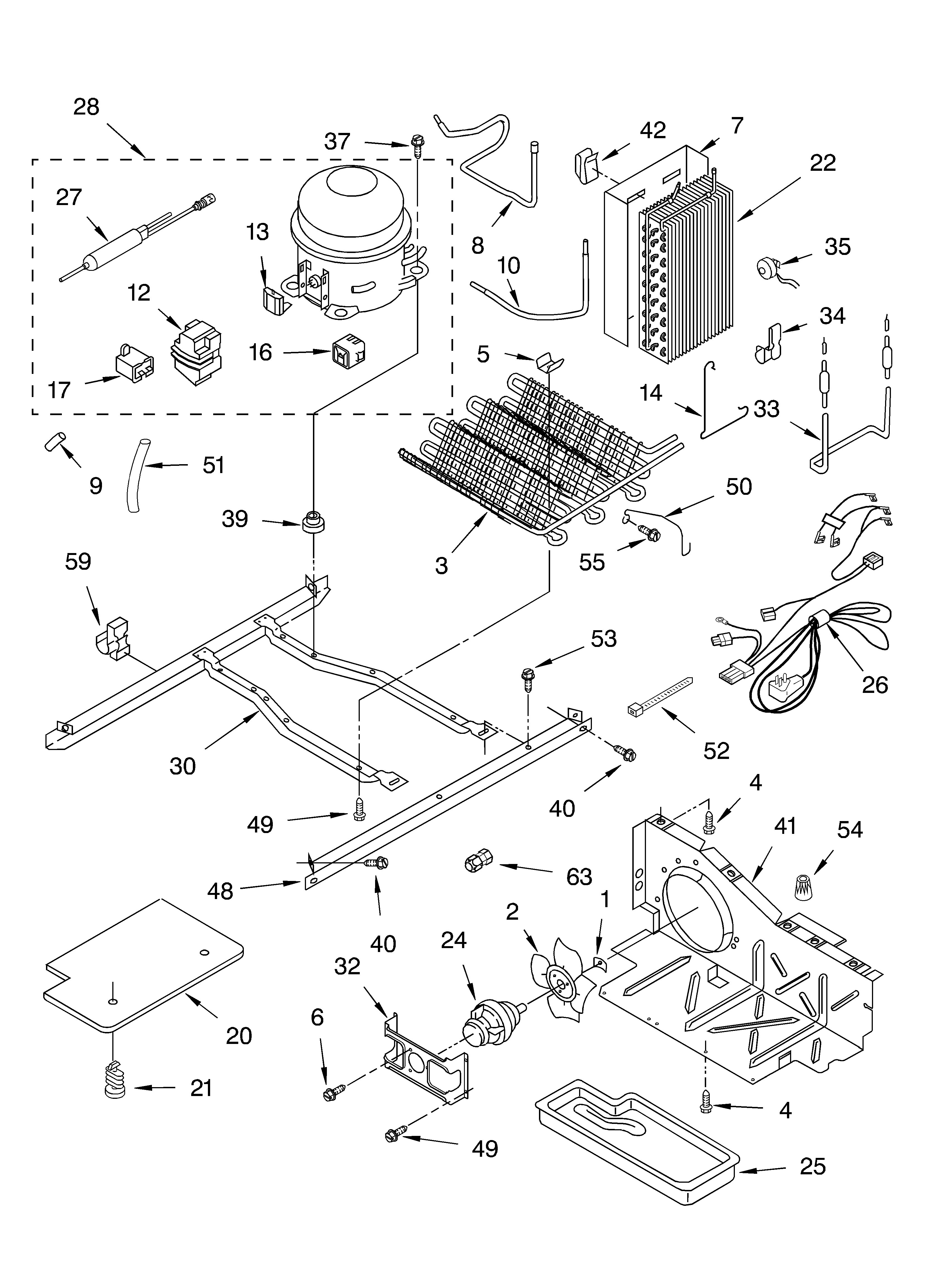 Whirlpool GD2SHAXKB03 unit diagram