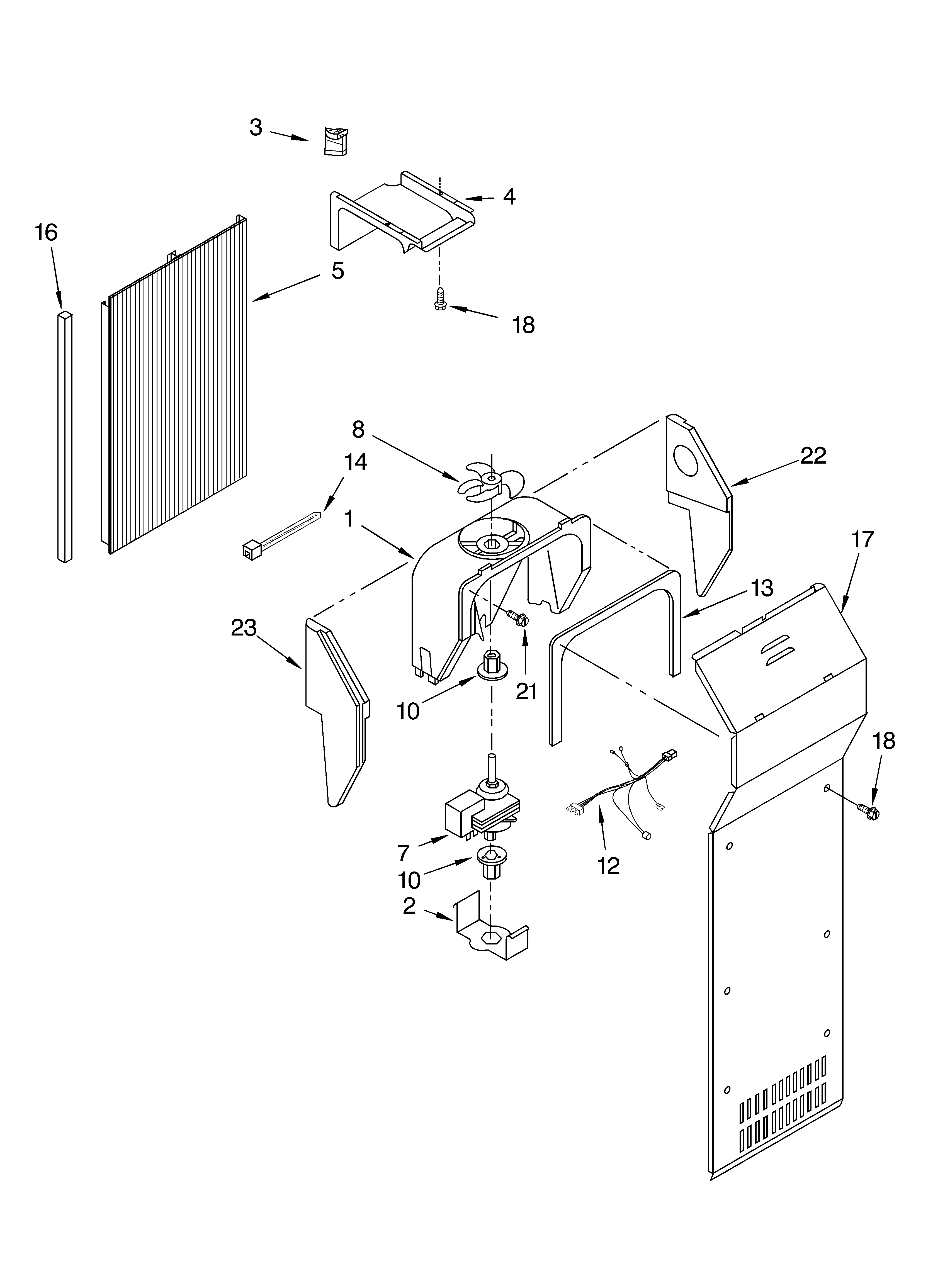 Whirlpool GD2SHAXKB03 ice maker/optional diagram