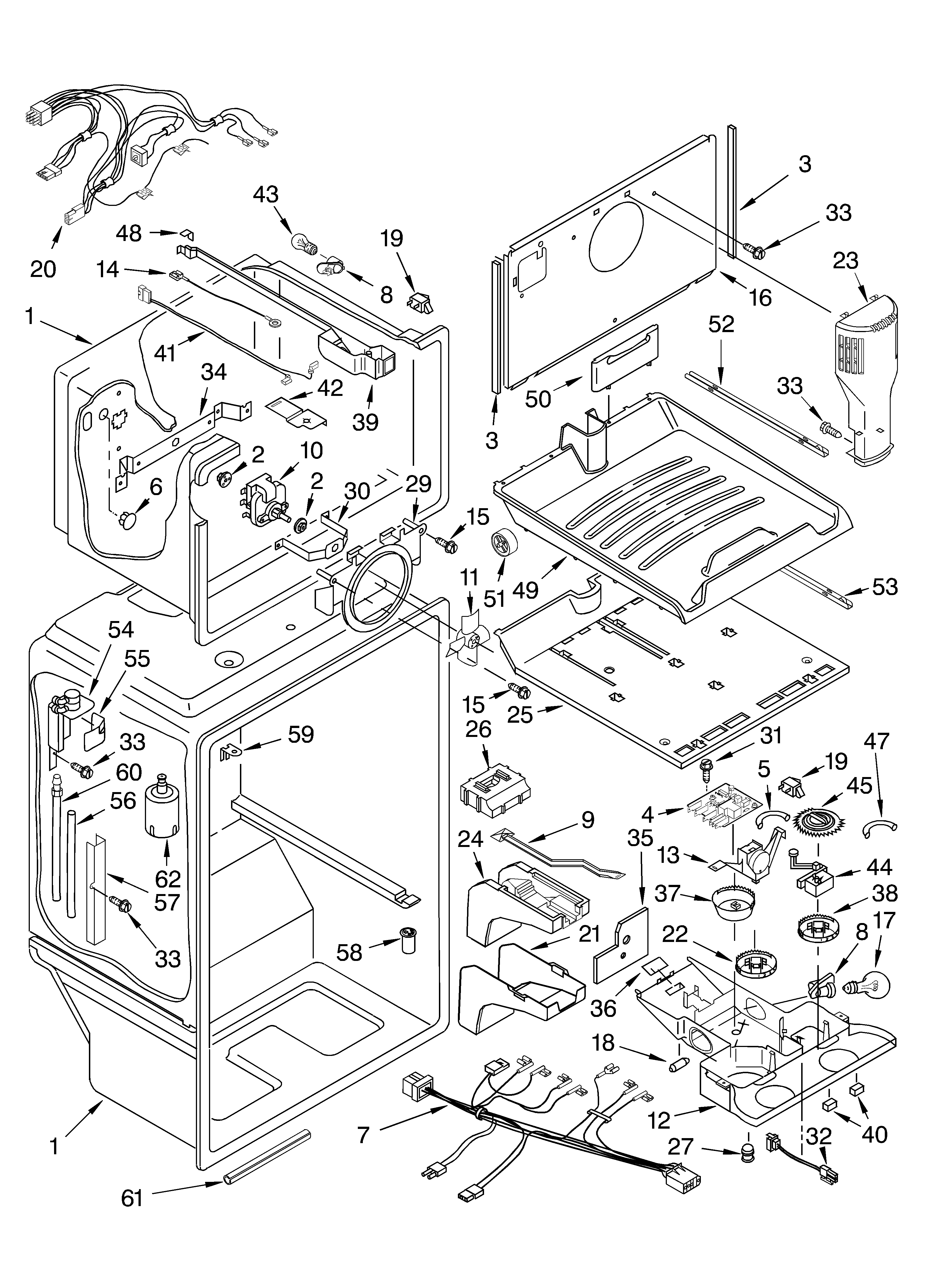 KitchenAid KTLA19ELSS01 liner diagram