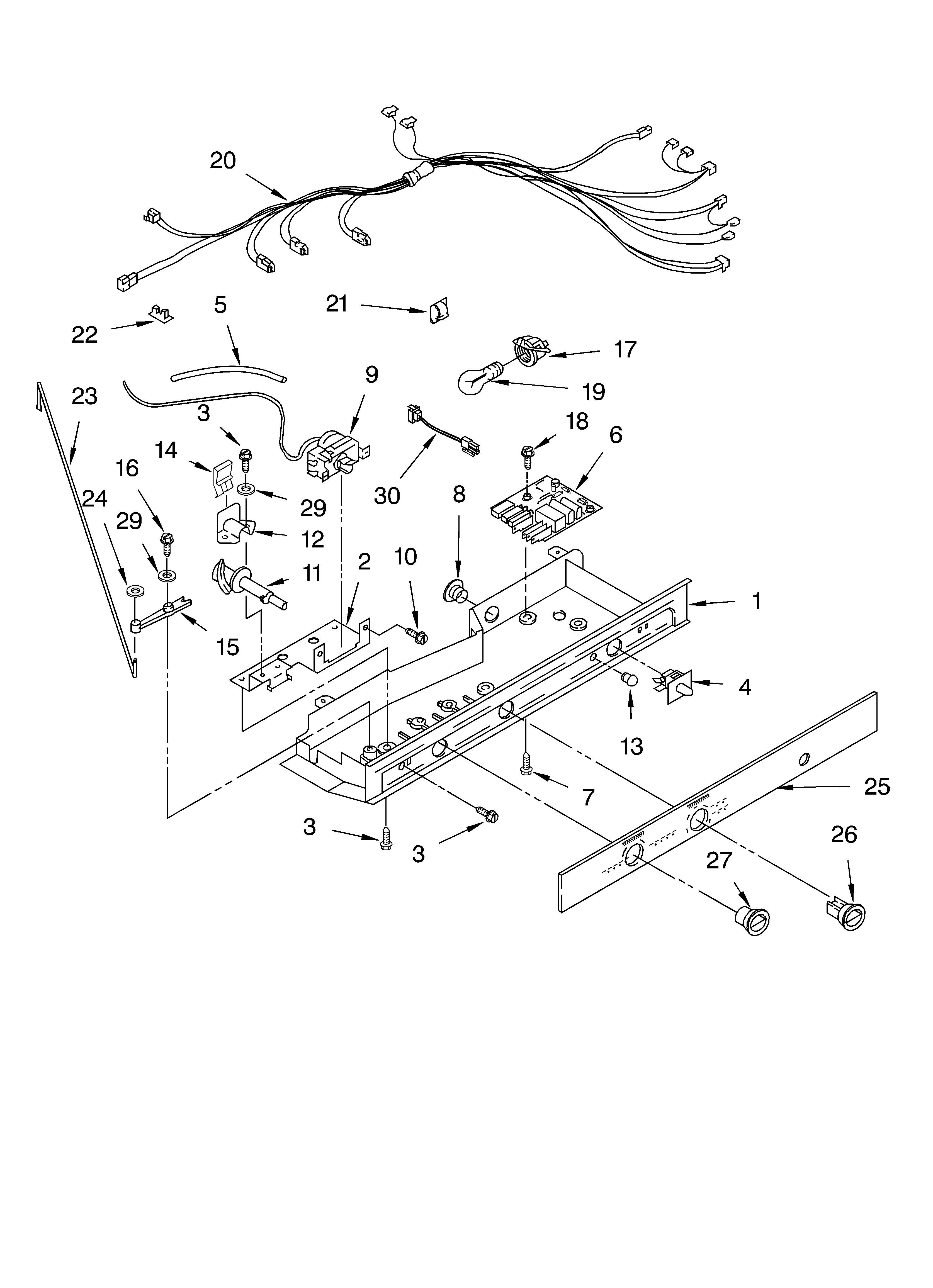 Whirlpool GD25SHAXLB01 control diagram