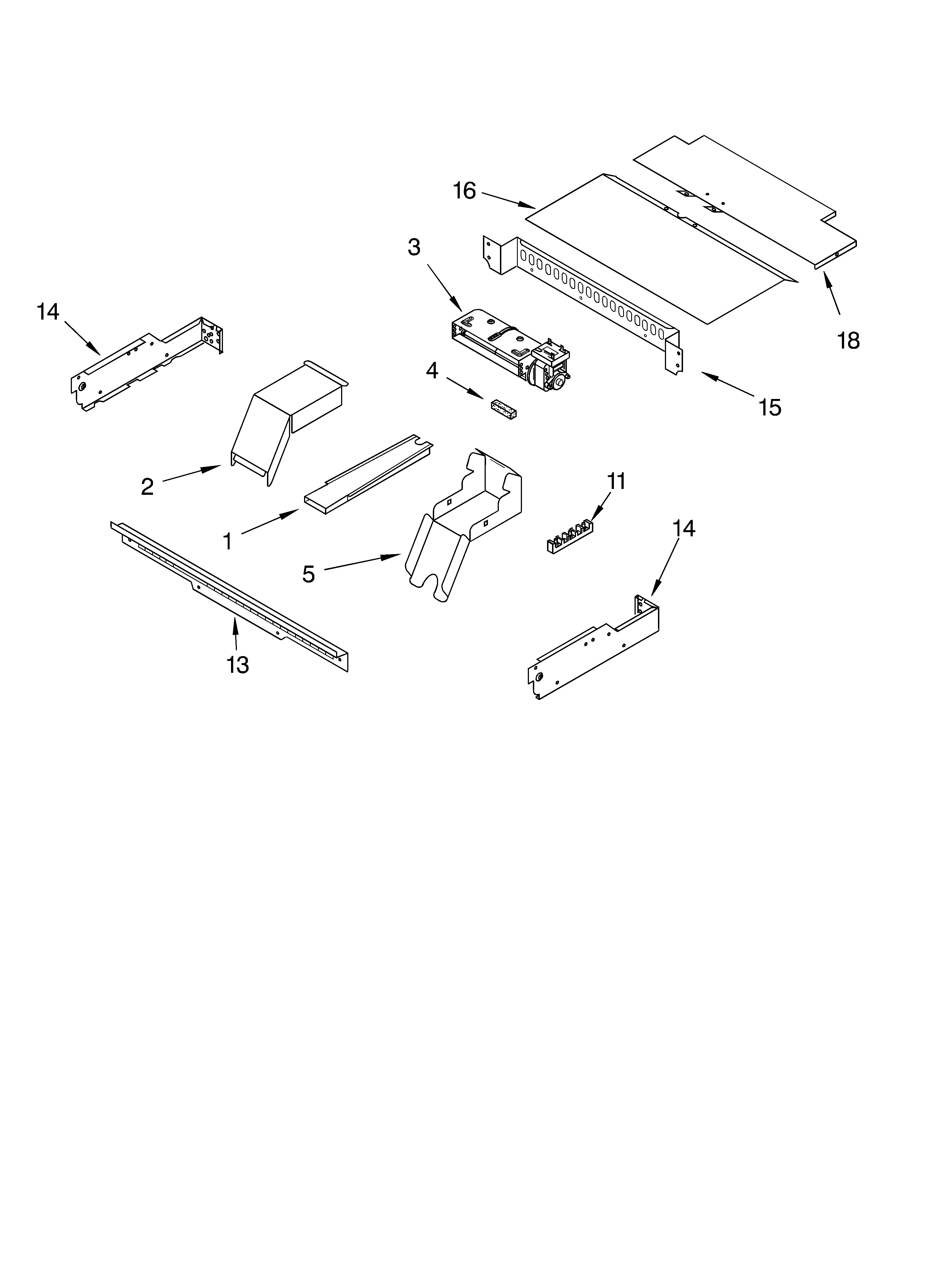 Whirlpool RBS305PDB12 top venting diagram