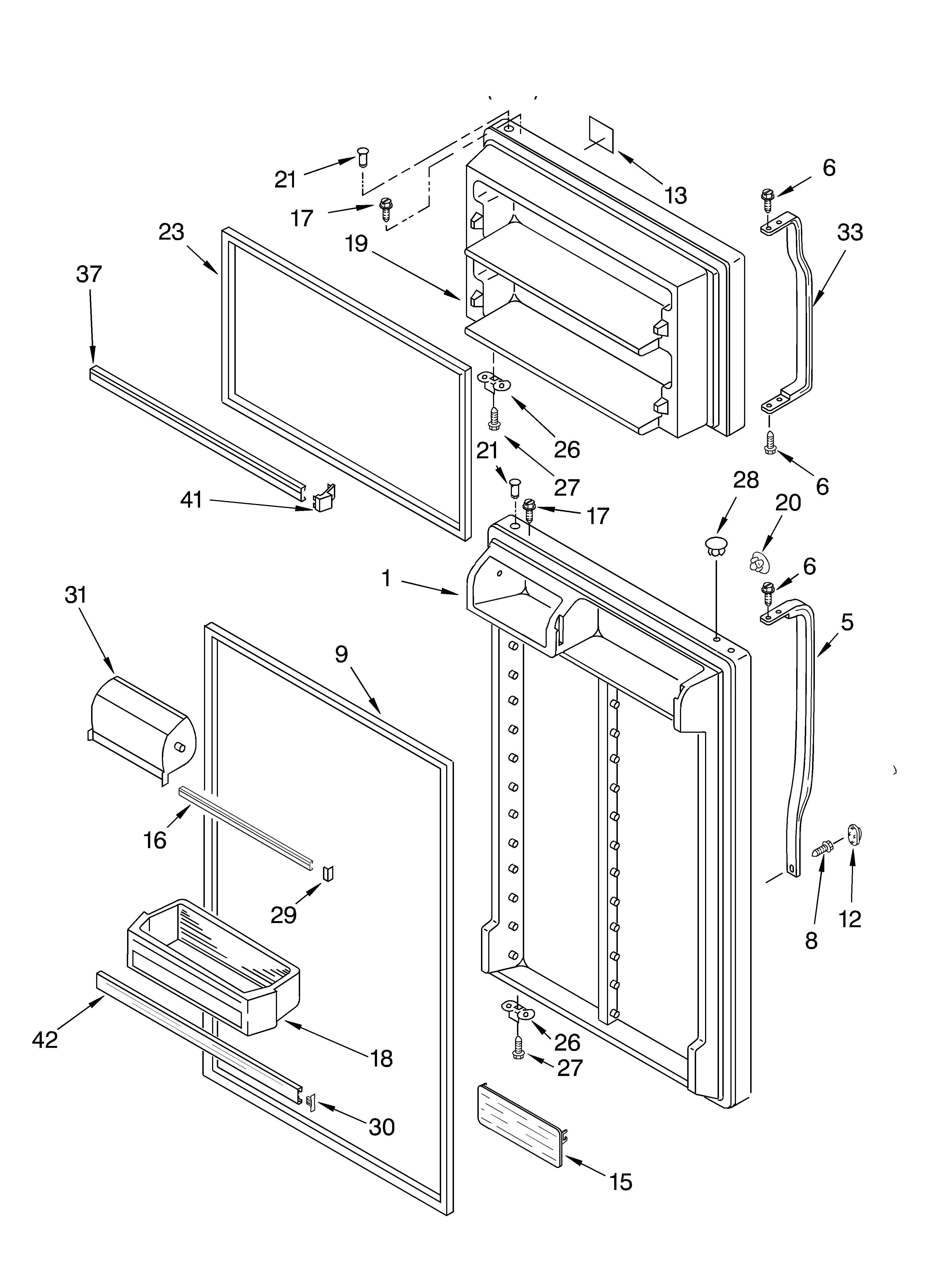 Kirkland ST18HPXKQ02 door diagram