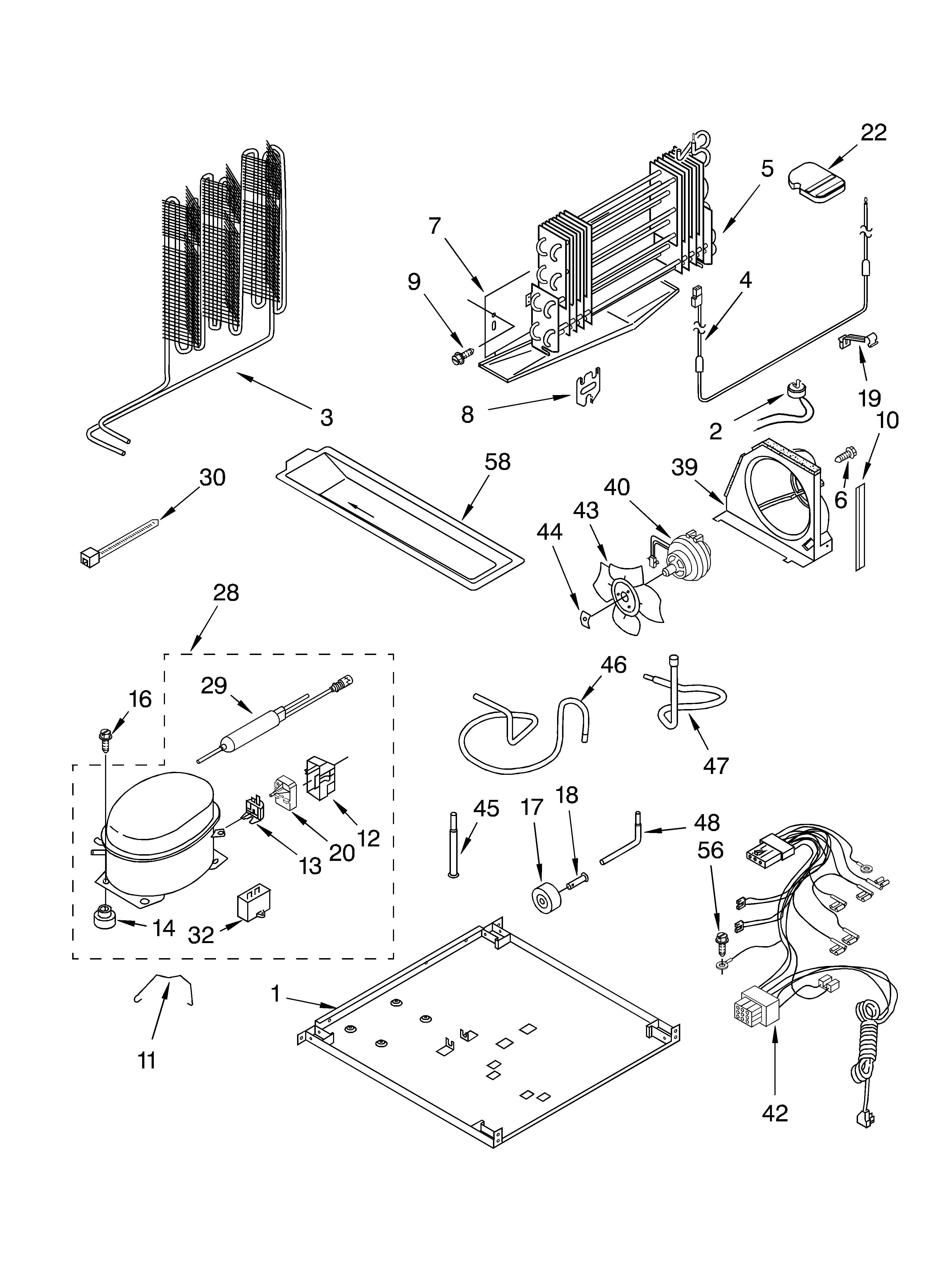 KitchenAid KTRC22ELWH00 unit diagram