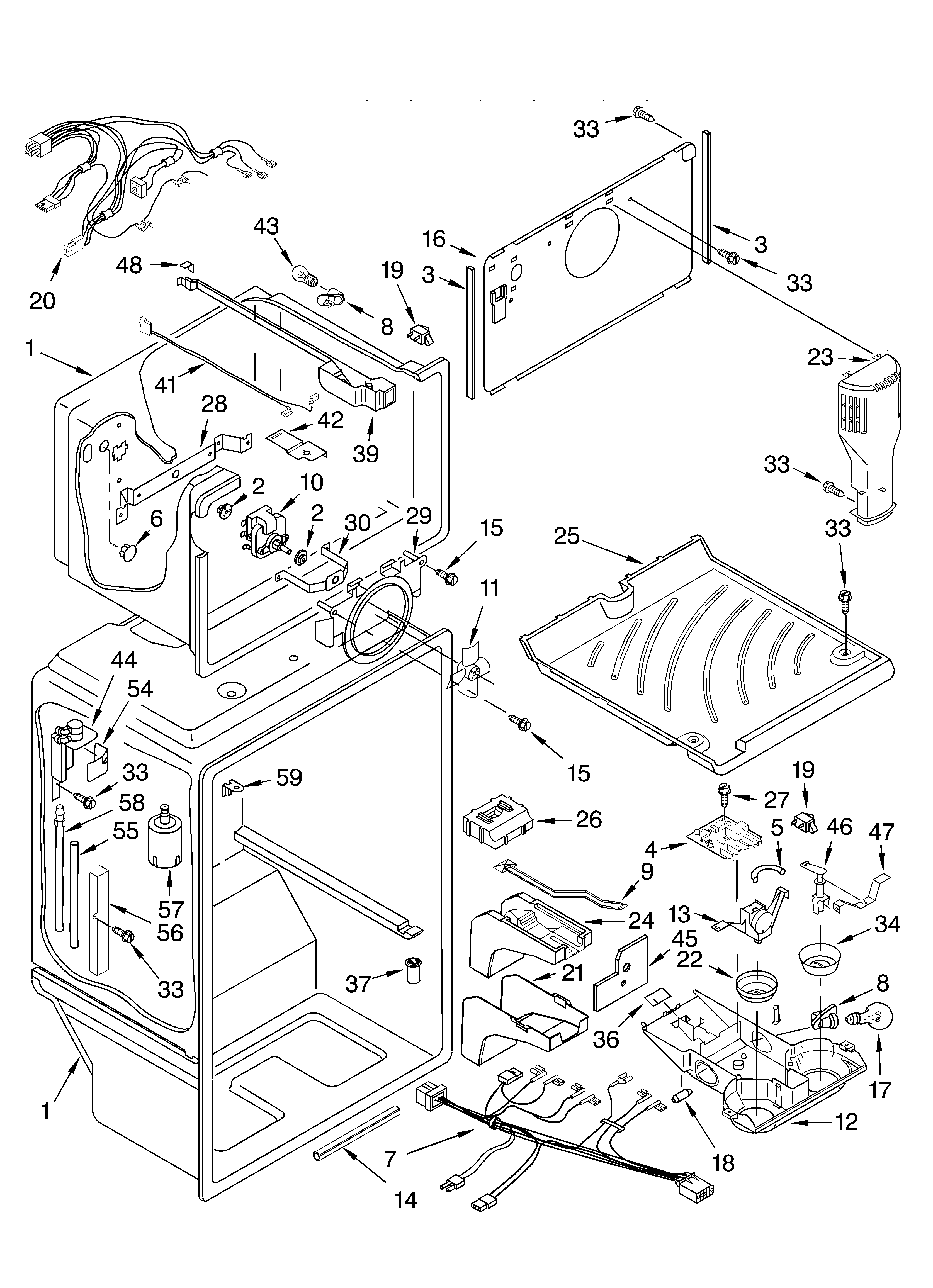 Whirlpool GT1SHTXLT01 liner diagram