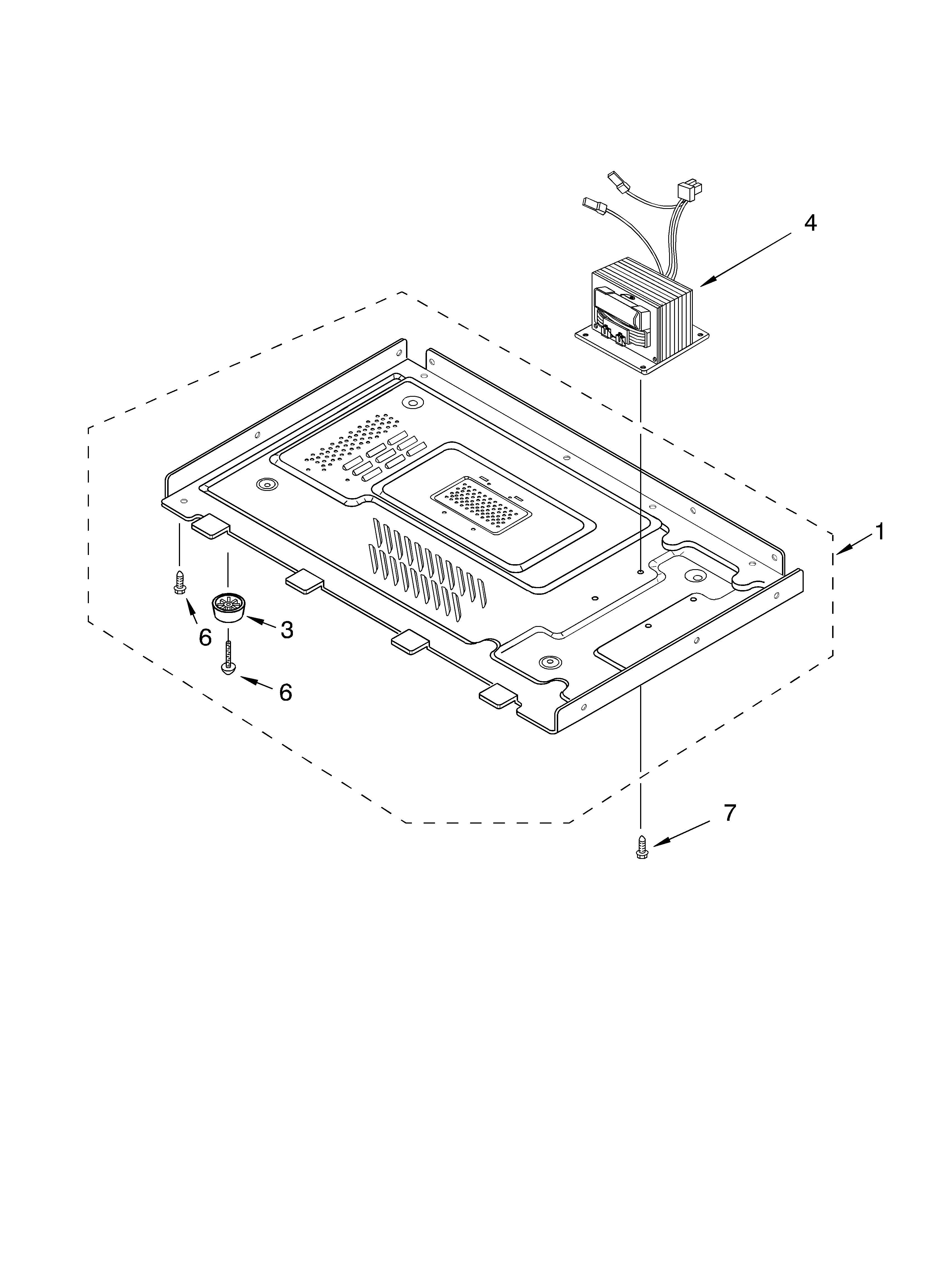 Whirlpool MT1145SLB0 base plate diagram