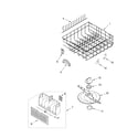 Whirlpool DU940PWKB1 lower dishrack diagram