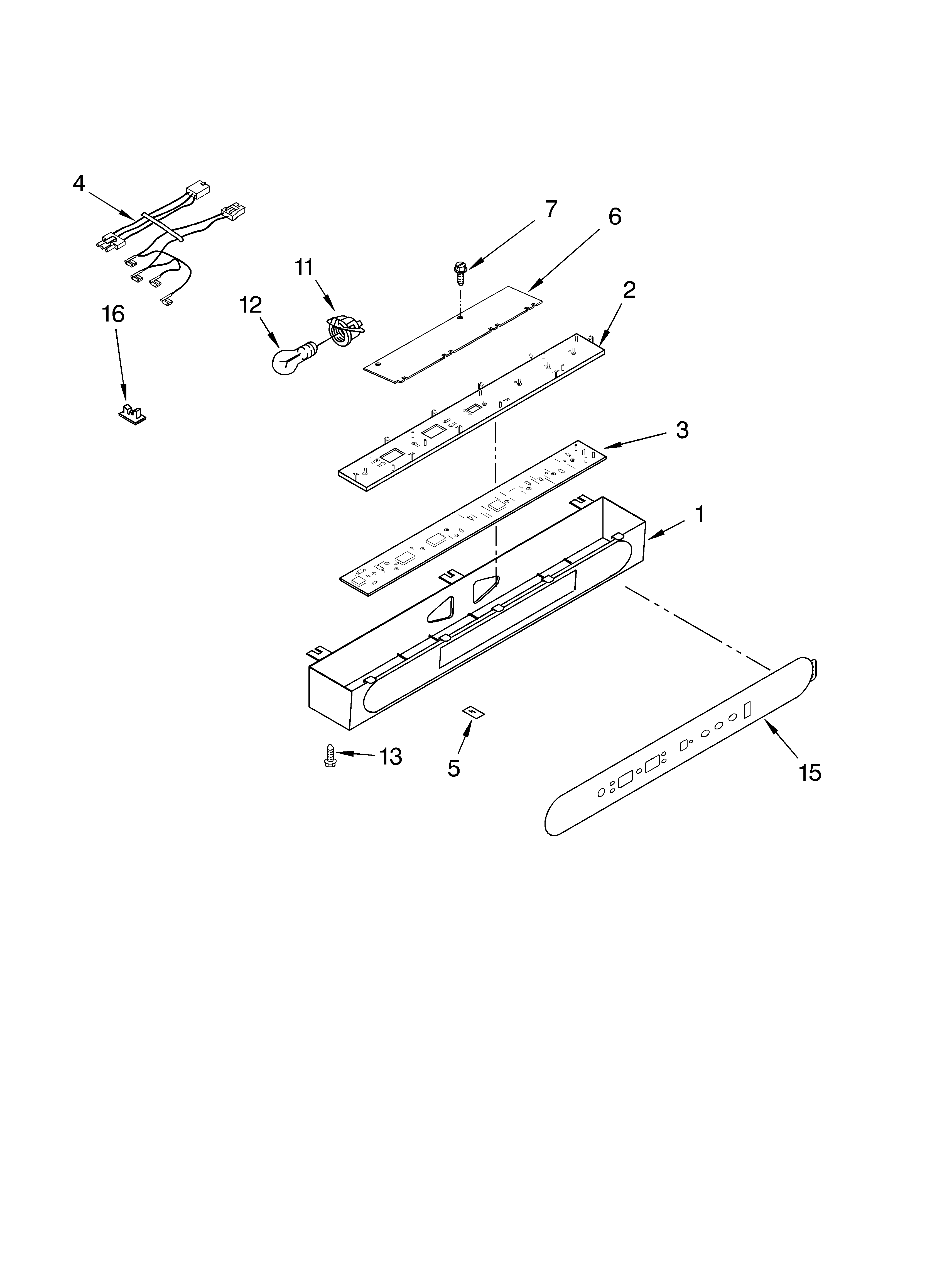 KitchenAid KSSC36QKS01 control panel diagram
