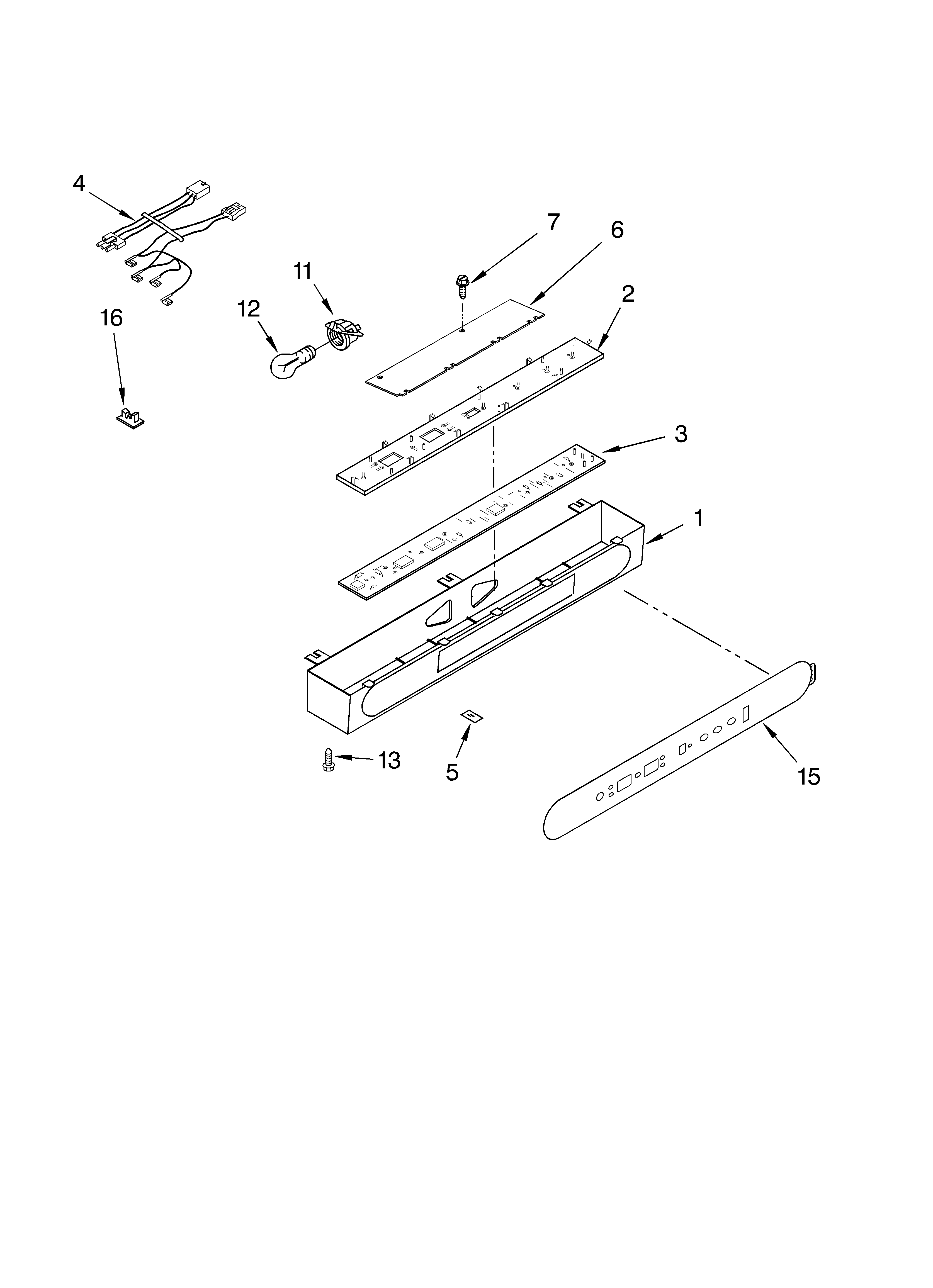 KitchenAid KSSC42QKS01 control panel diagram