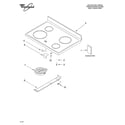 Whirlpool RF376LXGW2 cooktop/literature diagram