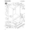 KitchenAid KBRC36FKU01 cabinet/literature diagram