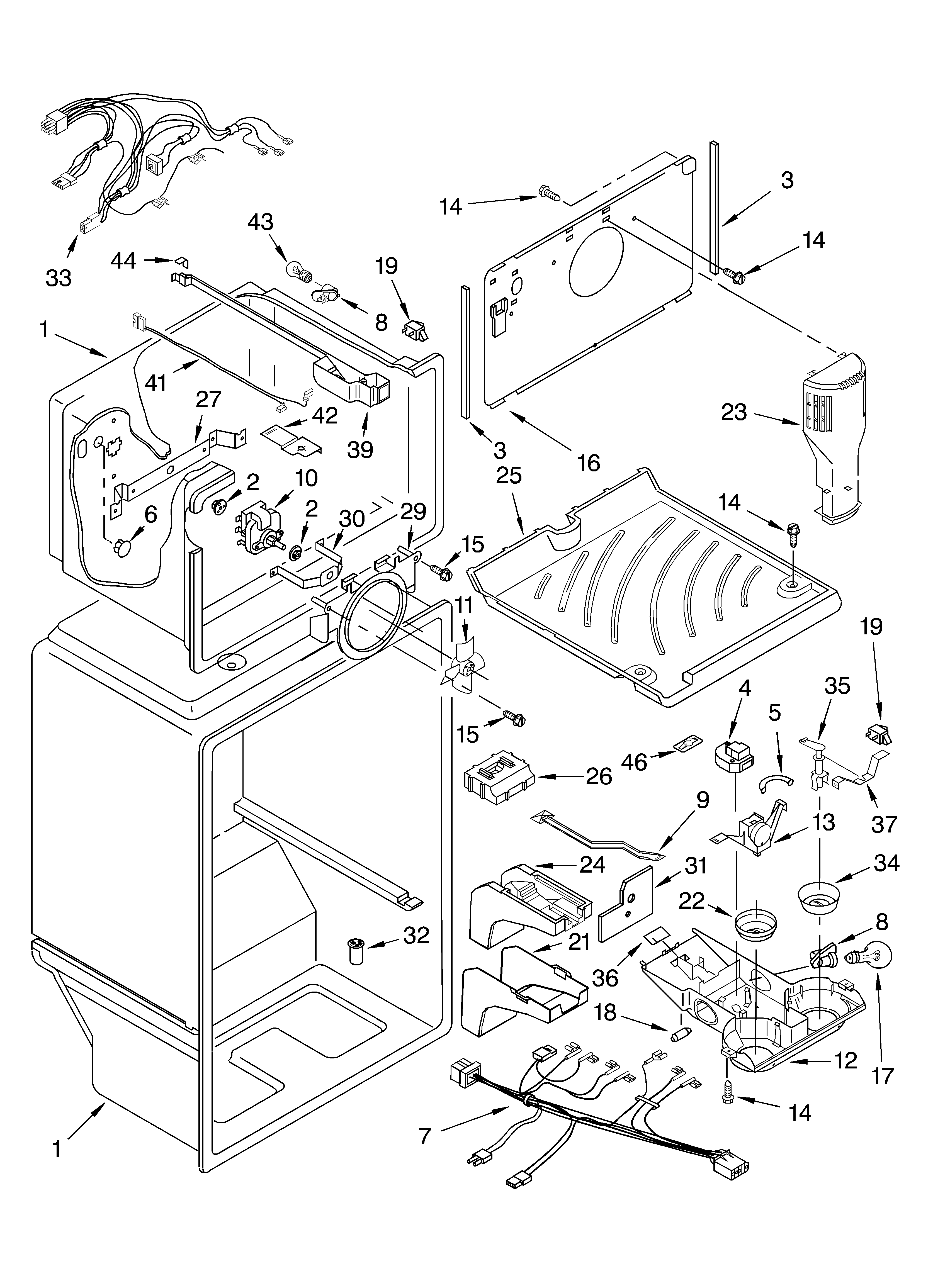 Whirlpool ET8NHMXKQ02 liner diagram