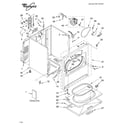 Whirlpool LEQ9858LG0 cabinet/literature diagram