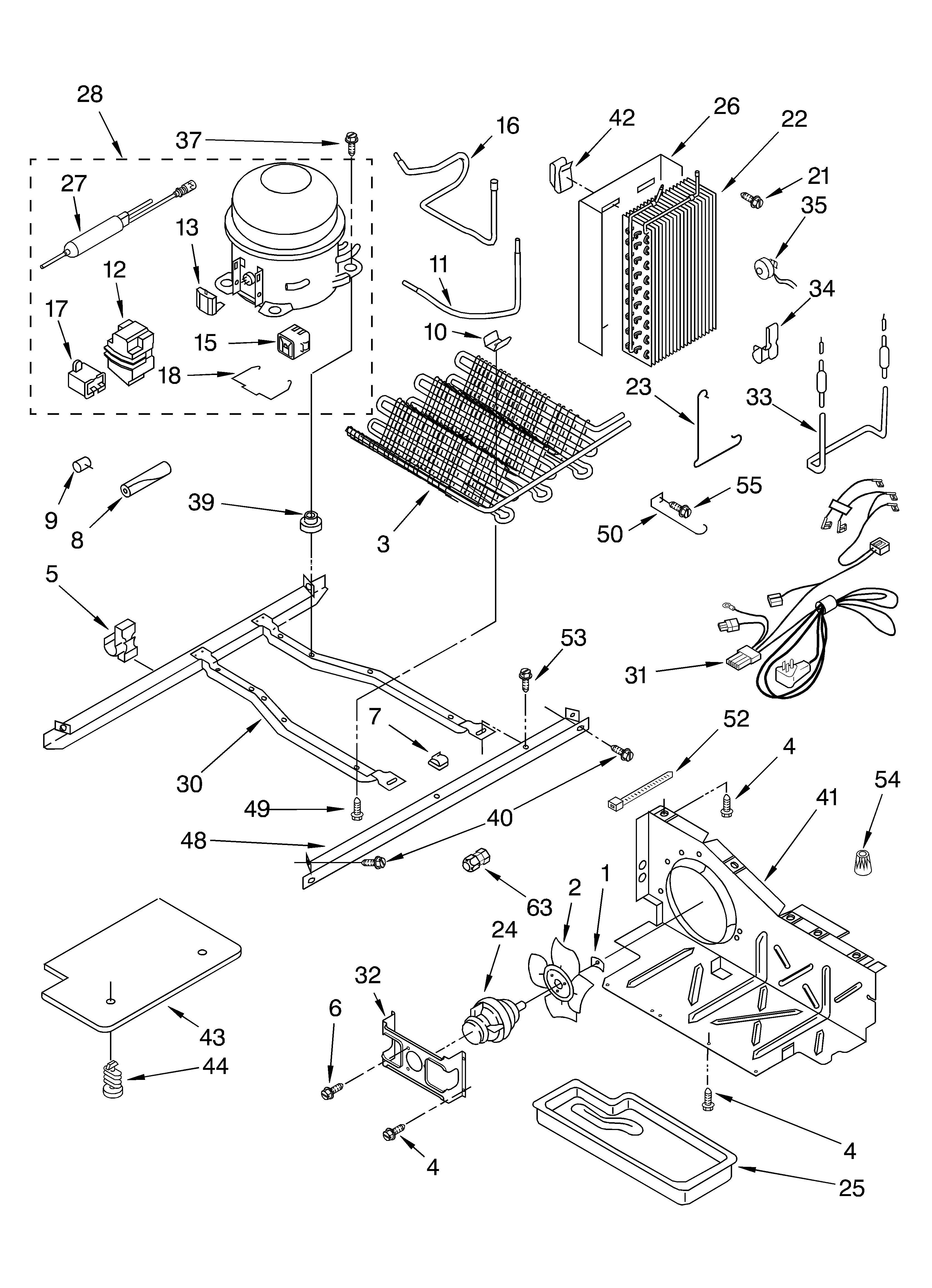 Whirlpool ED2GTQXKQ02 unit diagram