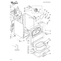 Whirlpool LER7620LW0 top and console/literature diagram
