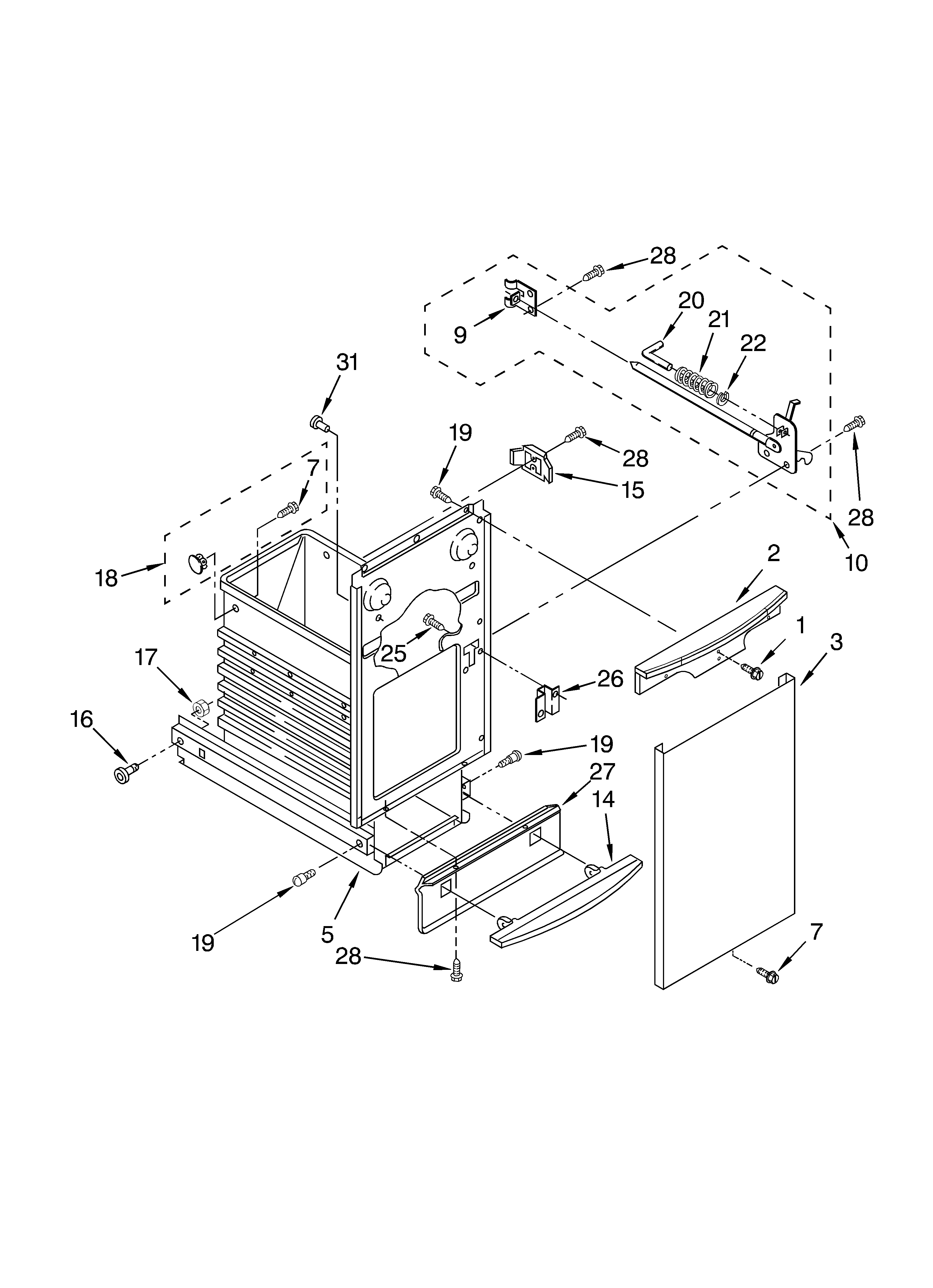 Whirlpool GX900QPLT0 container diagram