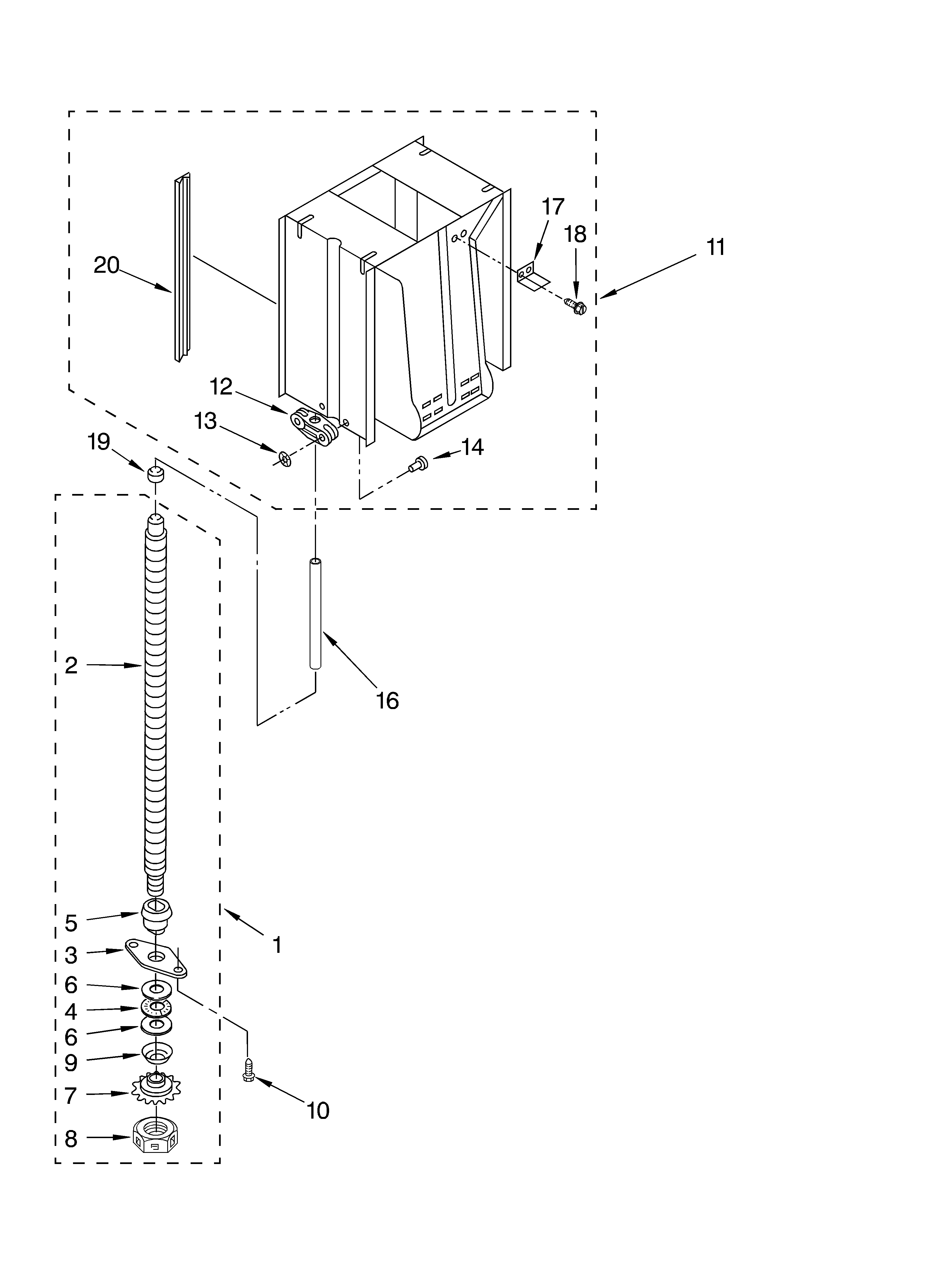 Whirlpool GX900QPLT0 powerscrew and ram diagram