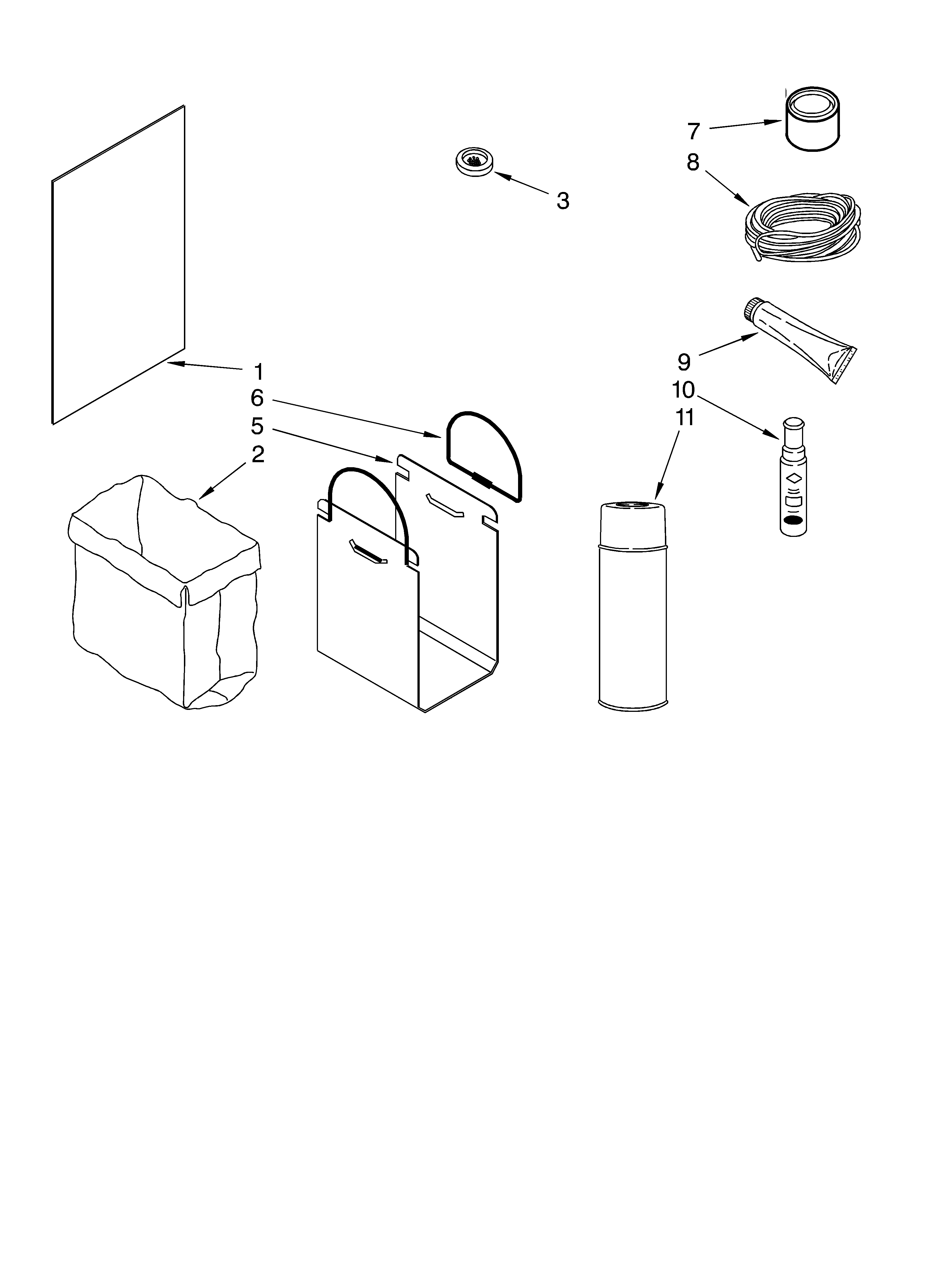 Whirlpool GX900QPLT0 accessory diagram