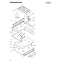 KitchenAid KGST300HBT9 cooktop/literature diagram