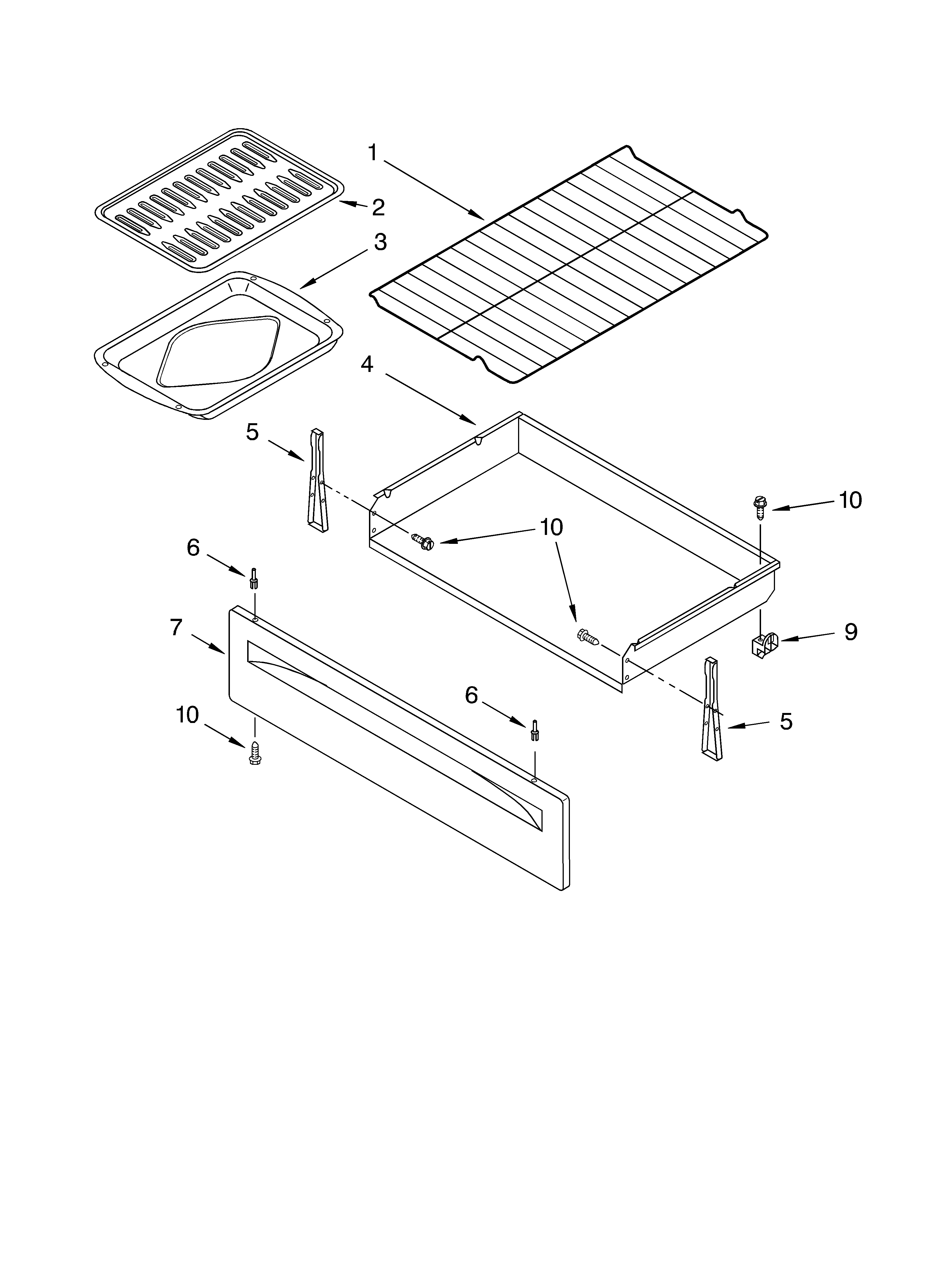 Roper FGS337KW1 broiler diagram