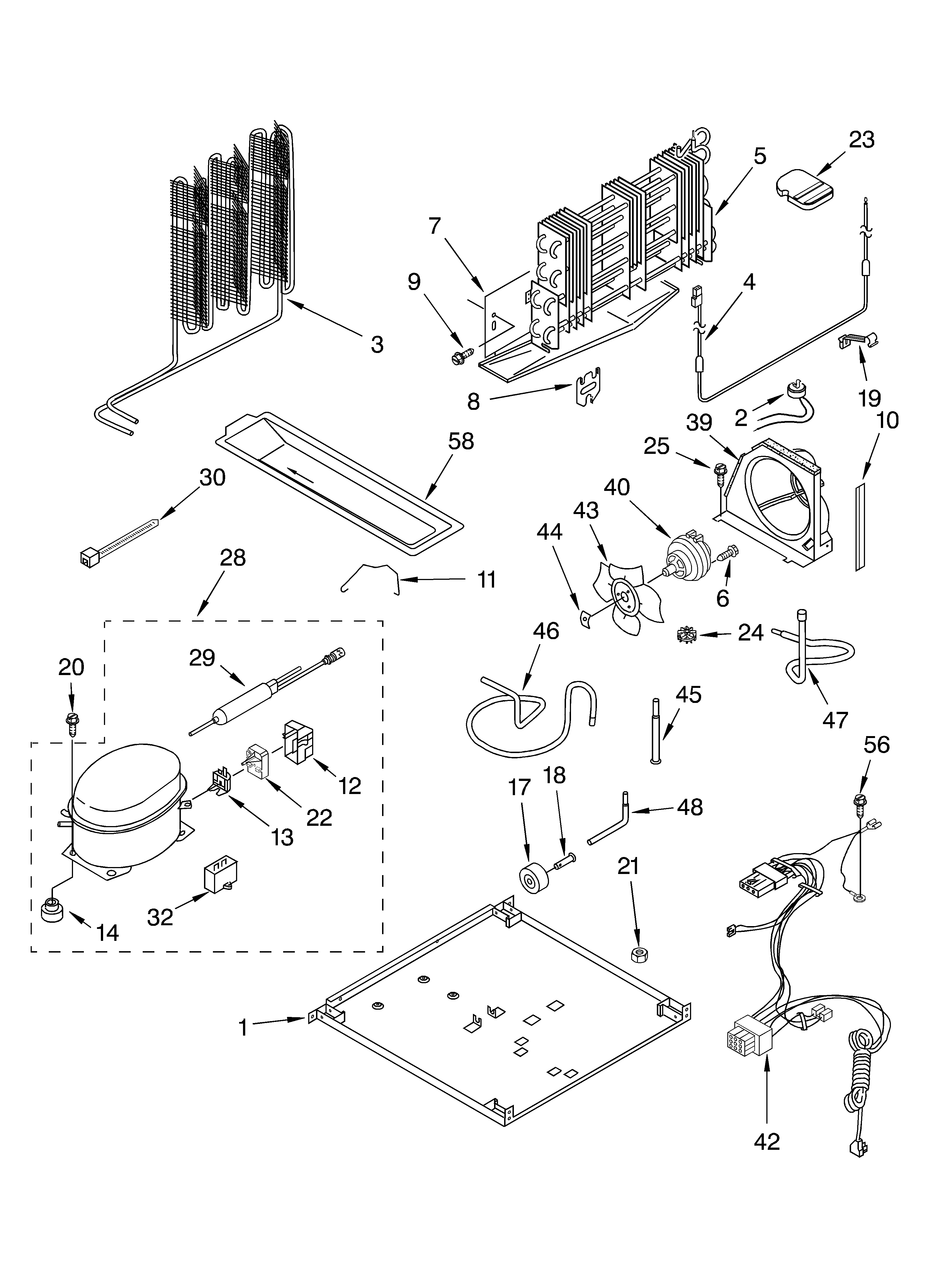 KitchenAid KTRC19ELWH01 unit diagram