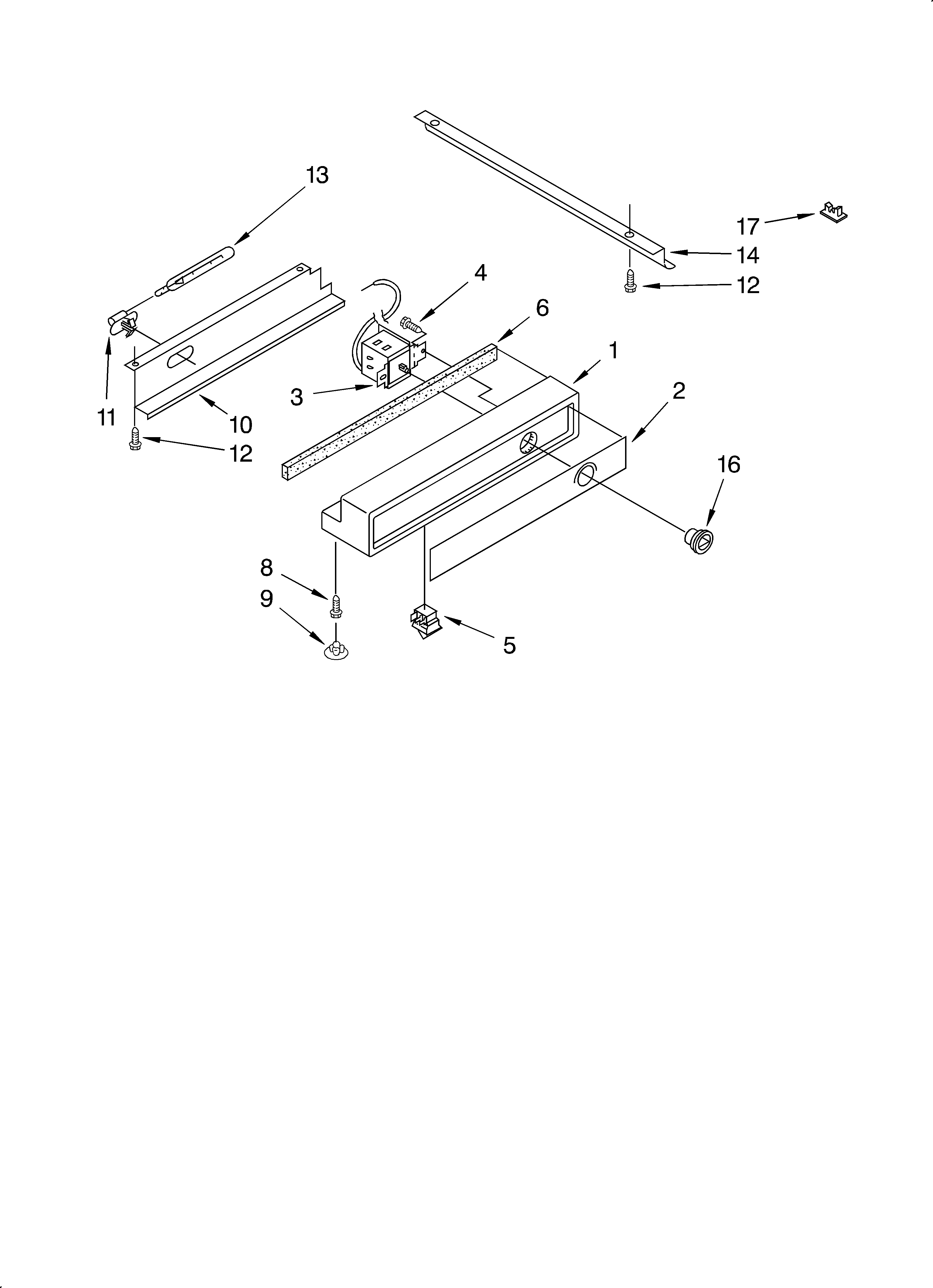 KitchenAid KSSS48QJB00 freezer control panel diagram