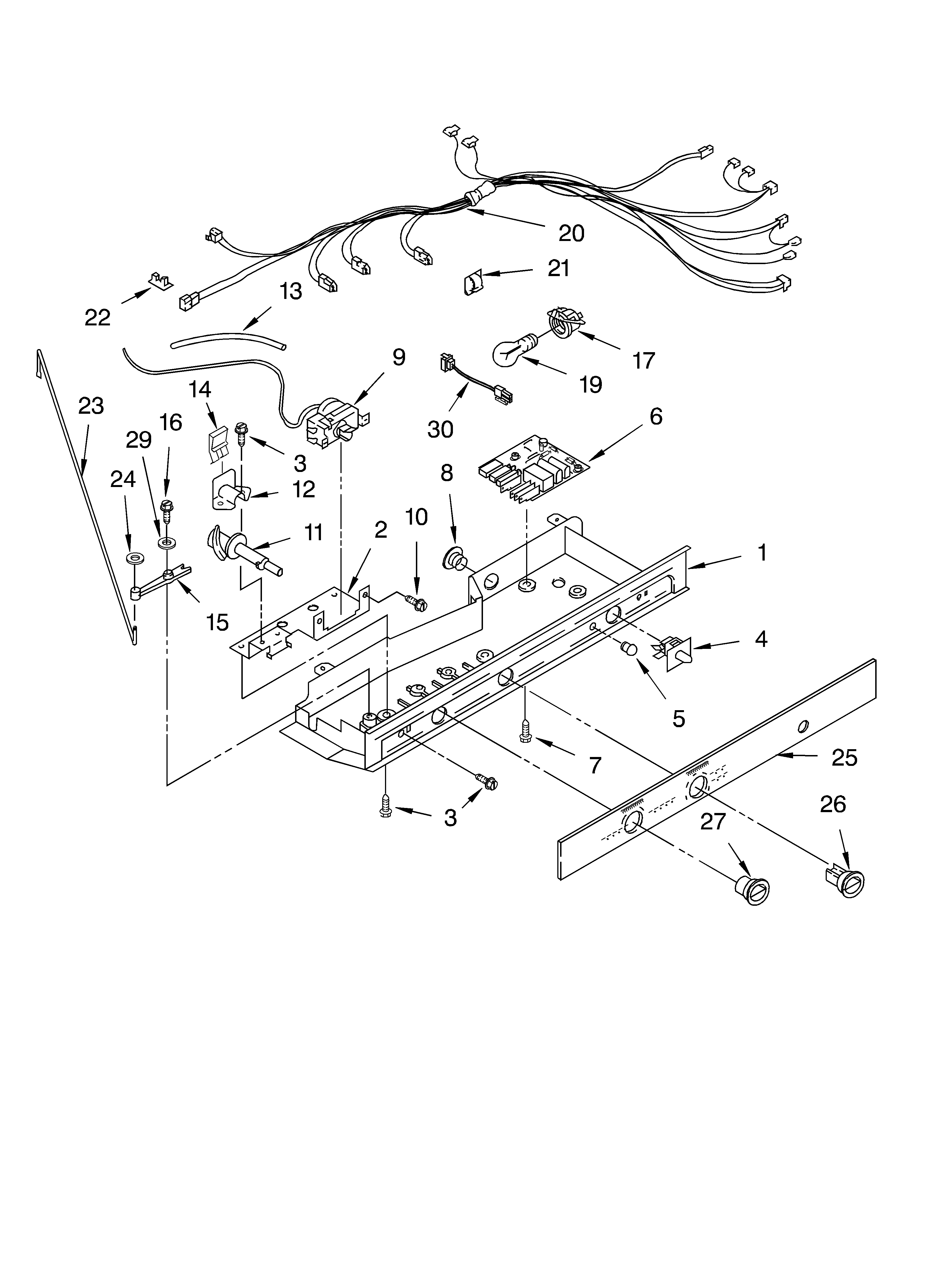 Whirlpool GD5PHAXLQ00 control diagram