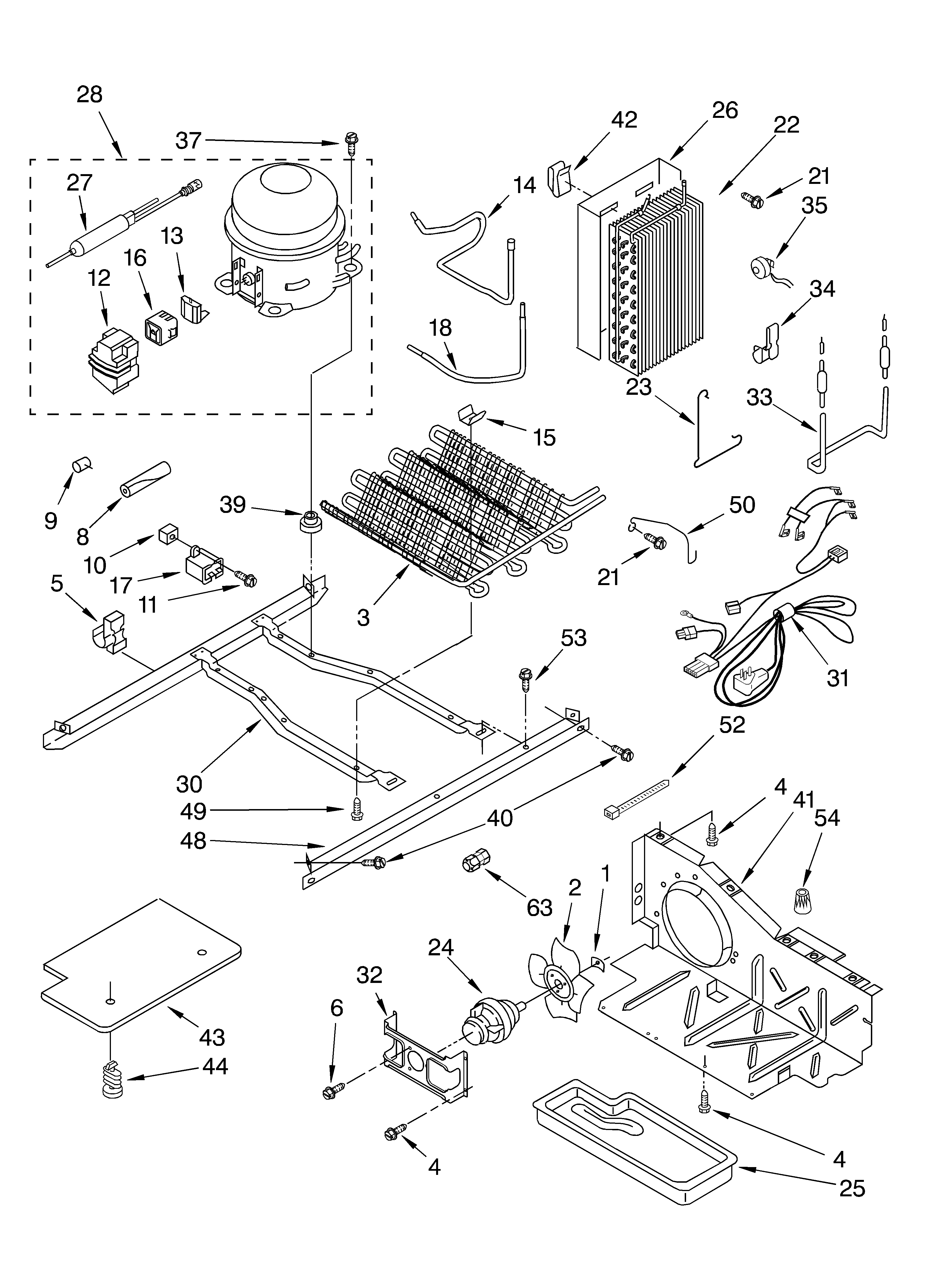Whirlpool GD5YHEXLS00 unit diagram