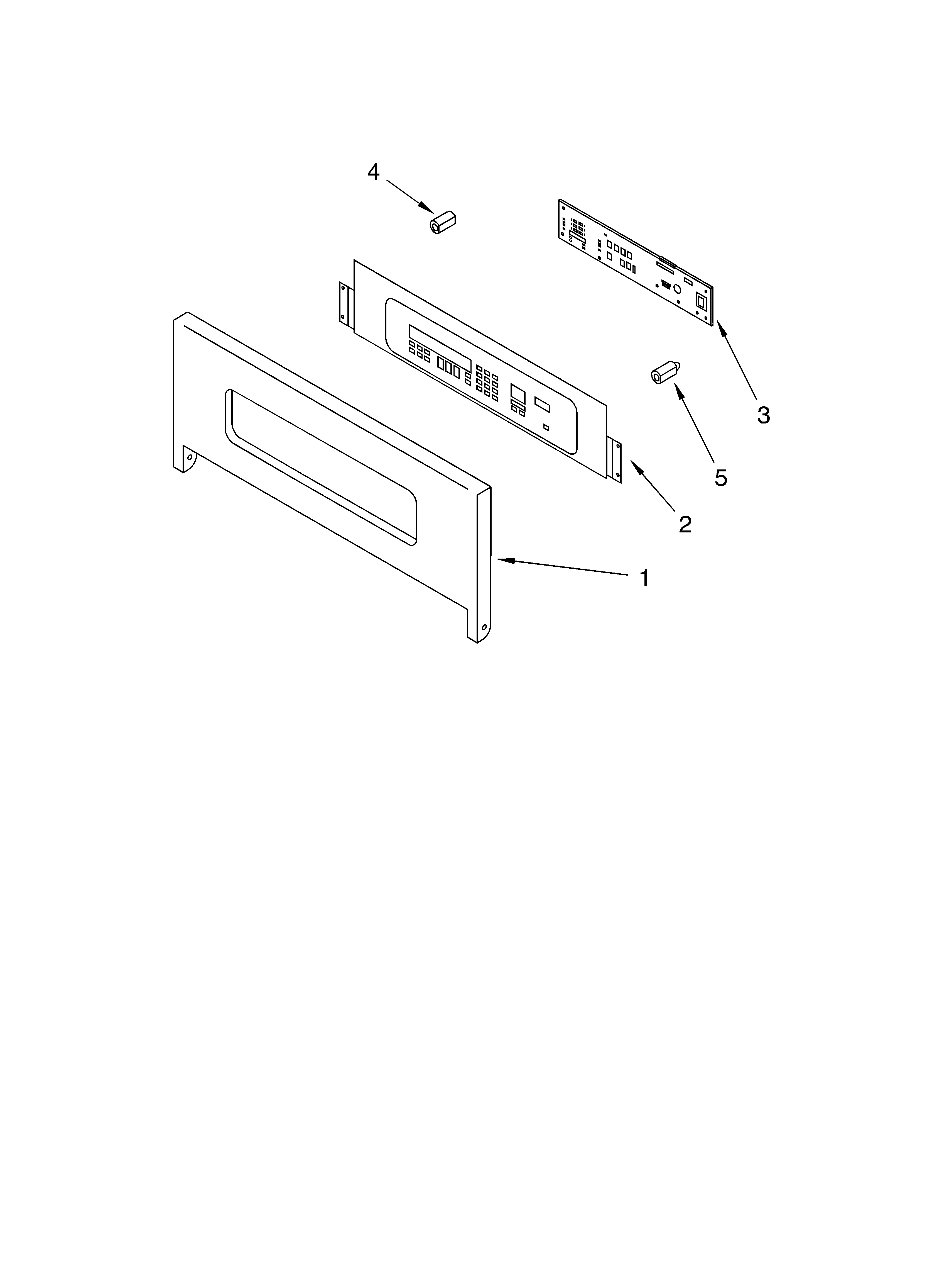 KitchenAid KEBC147KWH0 control panel diagram