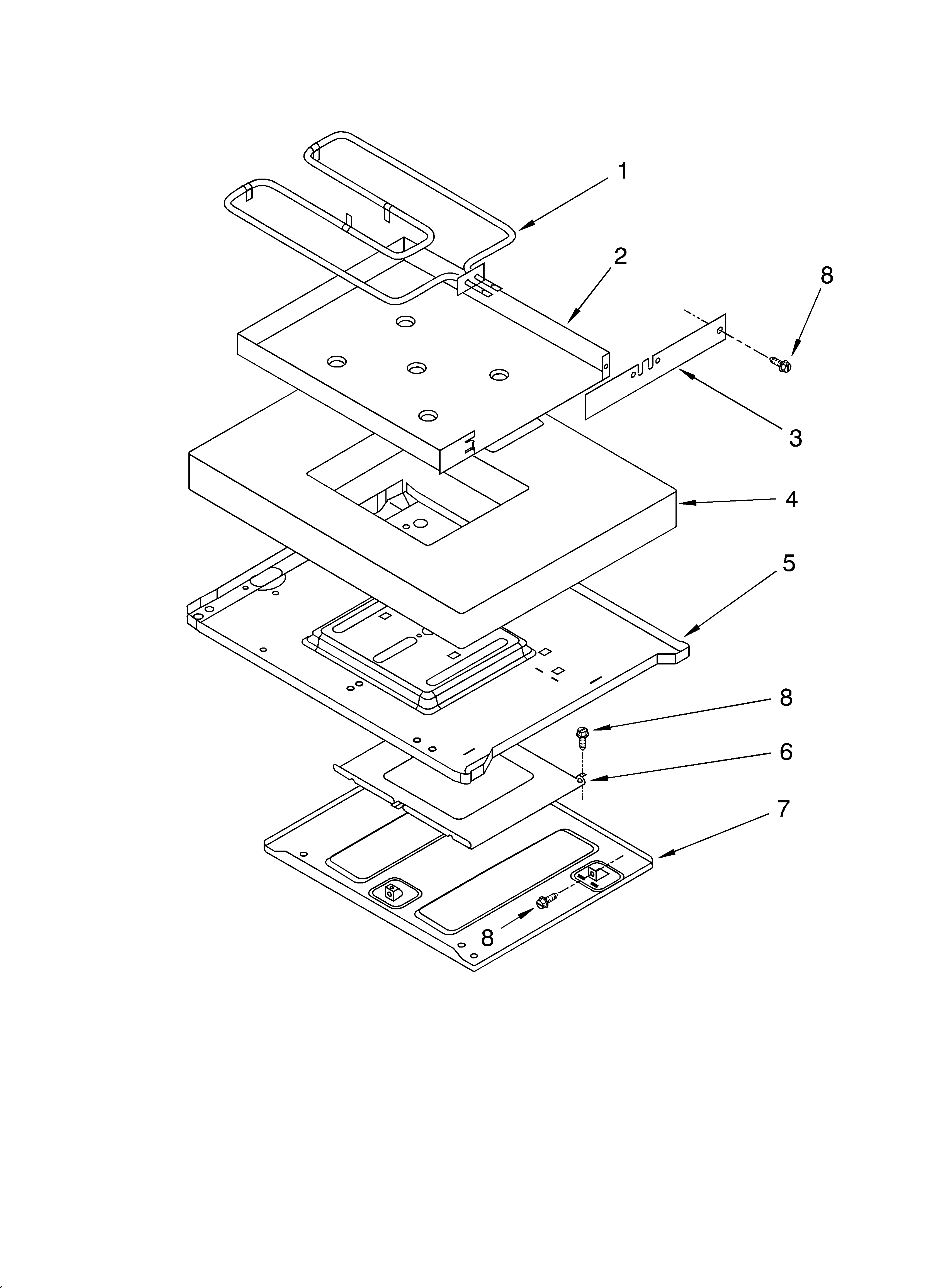 KitchenAid KERC507HBS3 hidden bake diagram