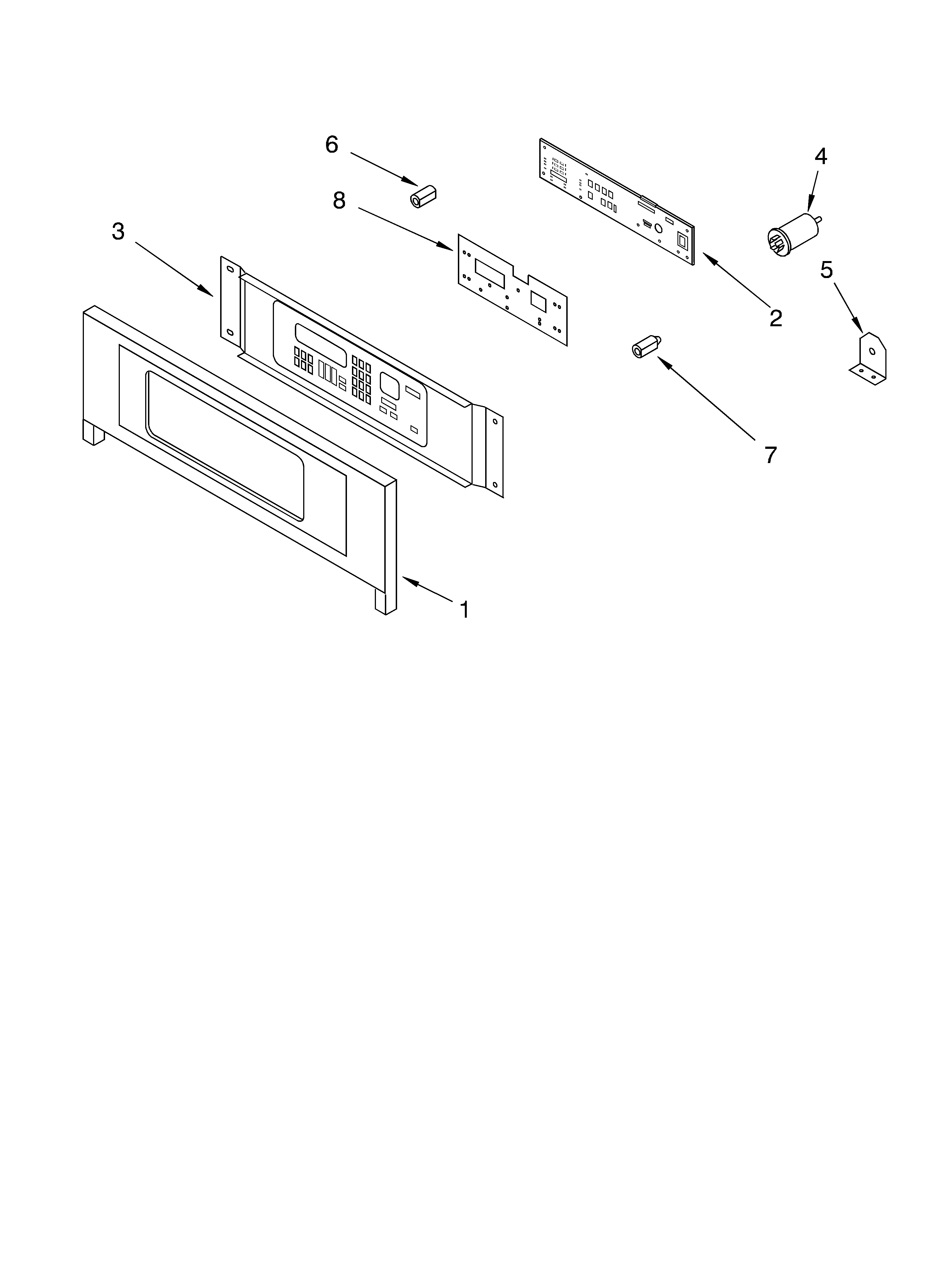 KitchenAid KEMC307KBS0 control panel diagram